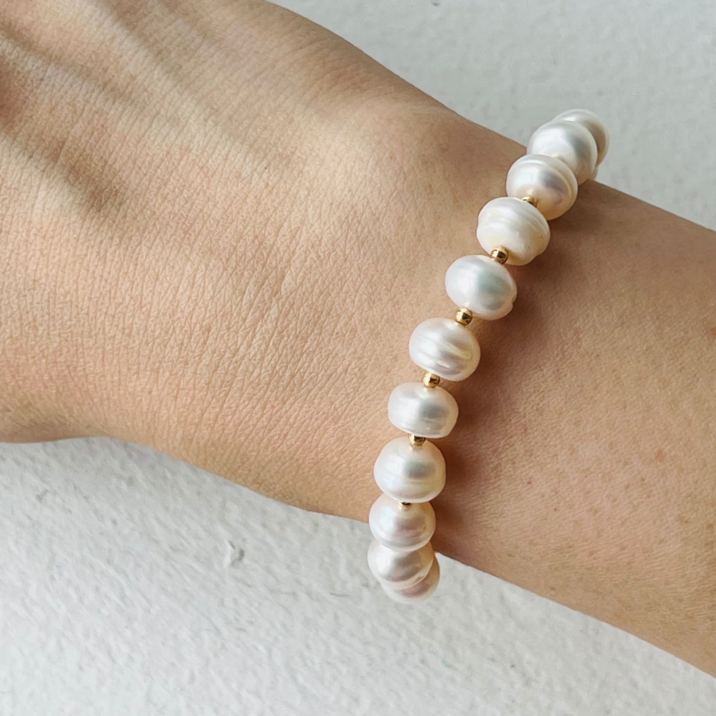Baby White Pearl Diadem Bracelet