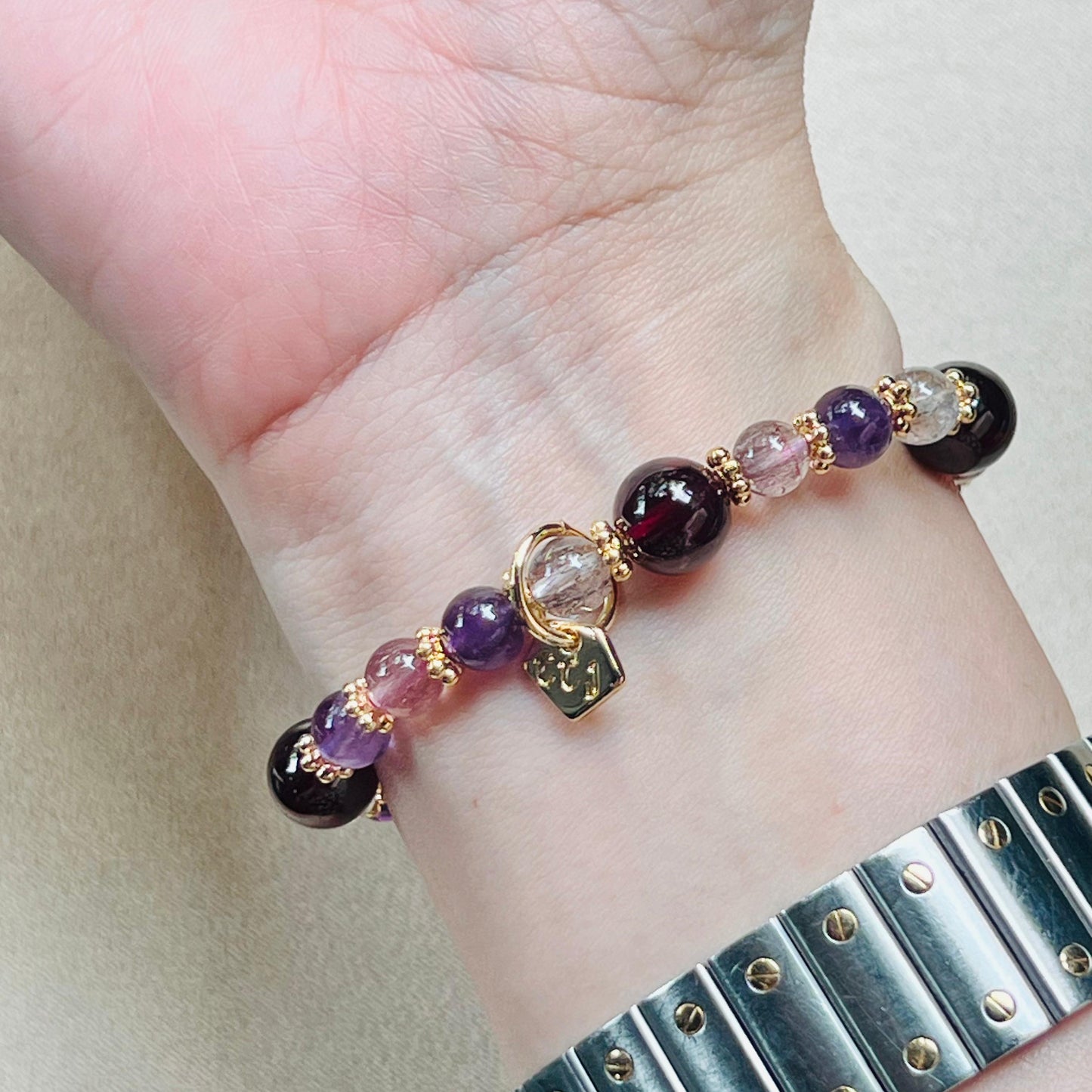 Super7 & Garnet Bracelet