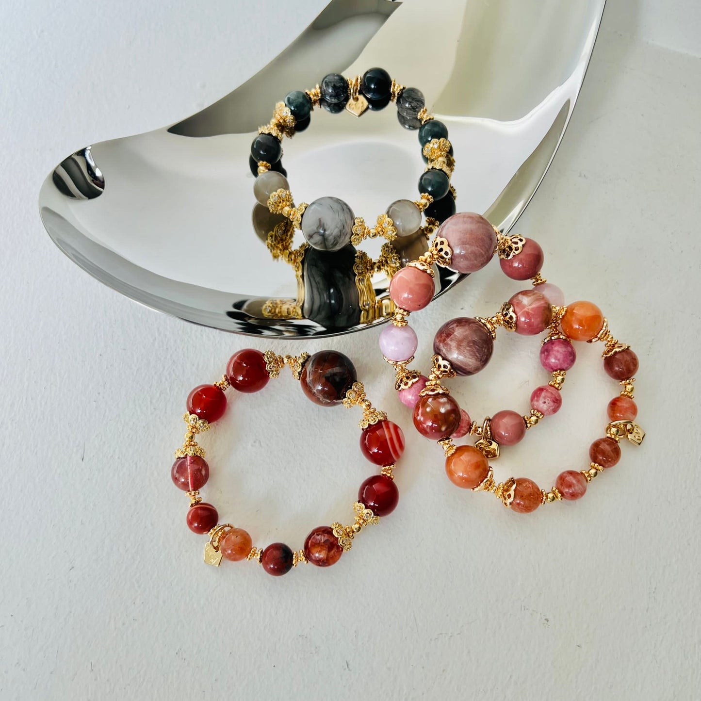 Petrified Wood Red Supreme Bracelet