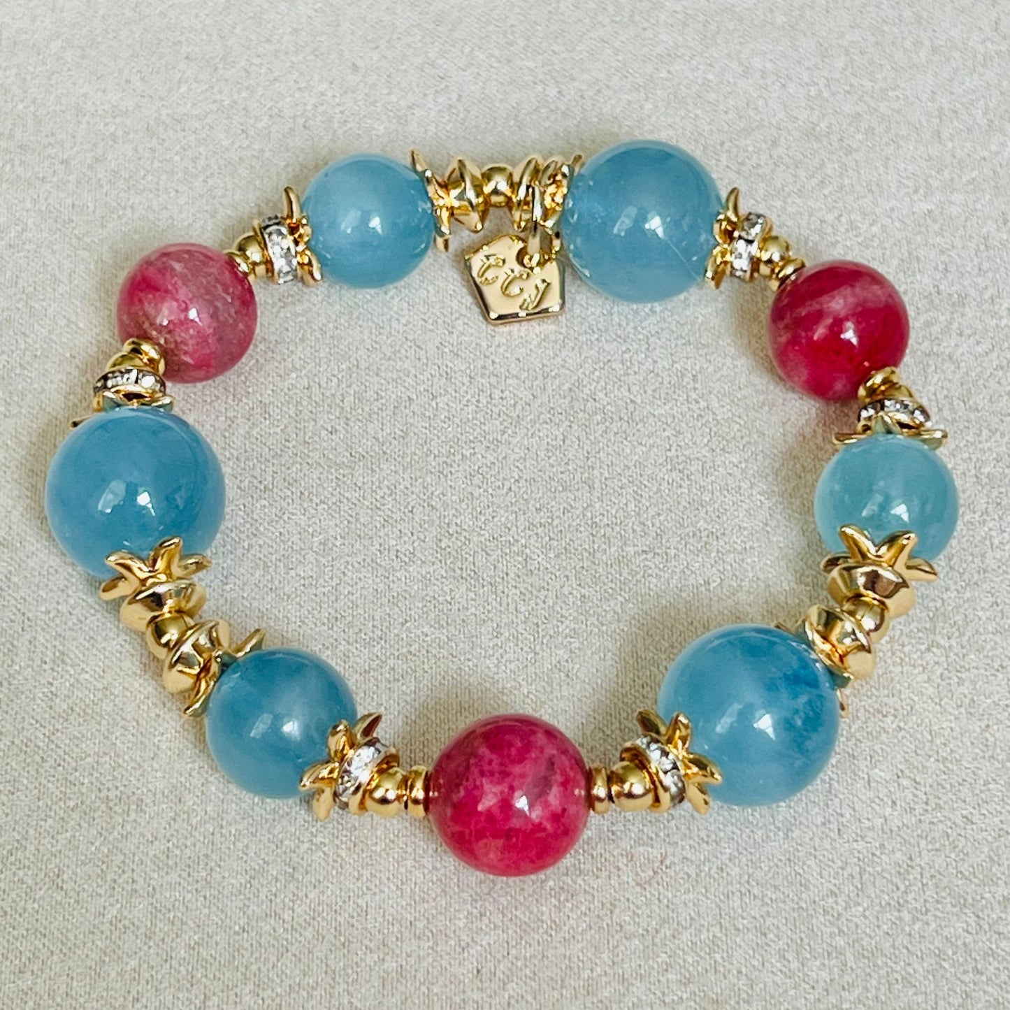 Happy-Go-Lucky Aquamarine Bracelet