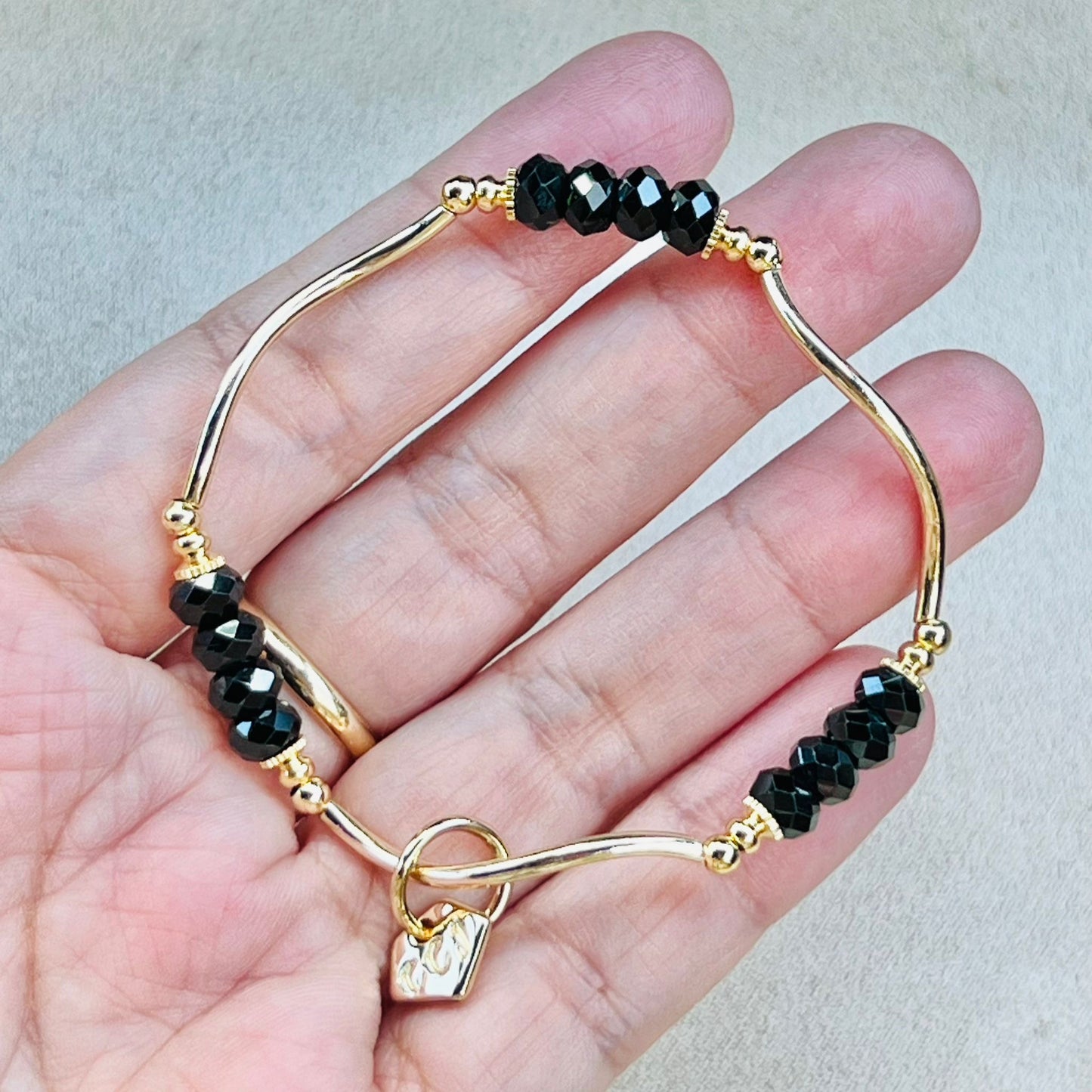 Black Spinel La Grace Bracelet
