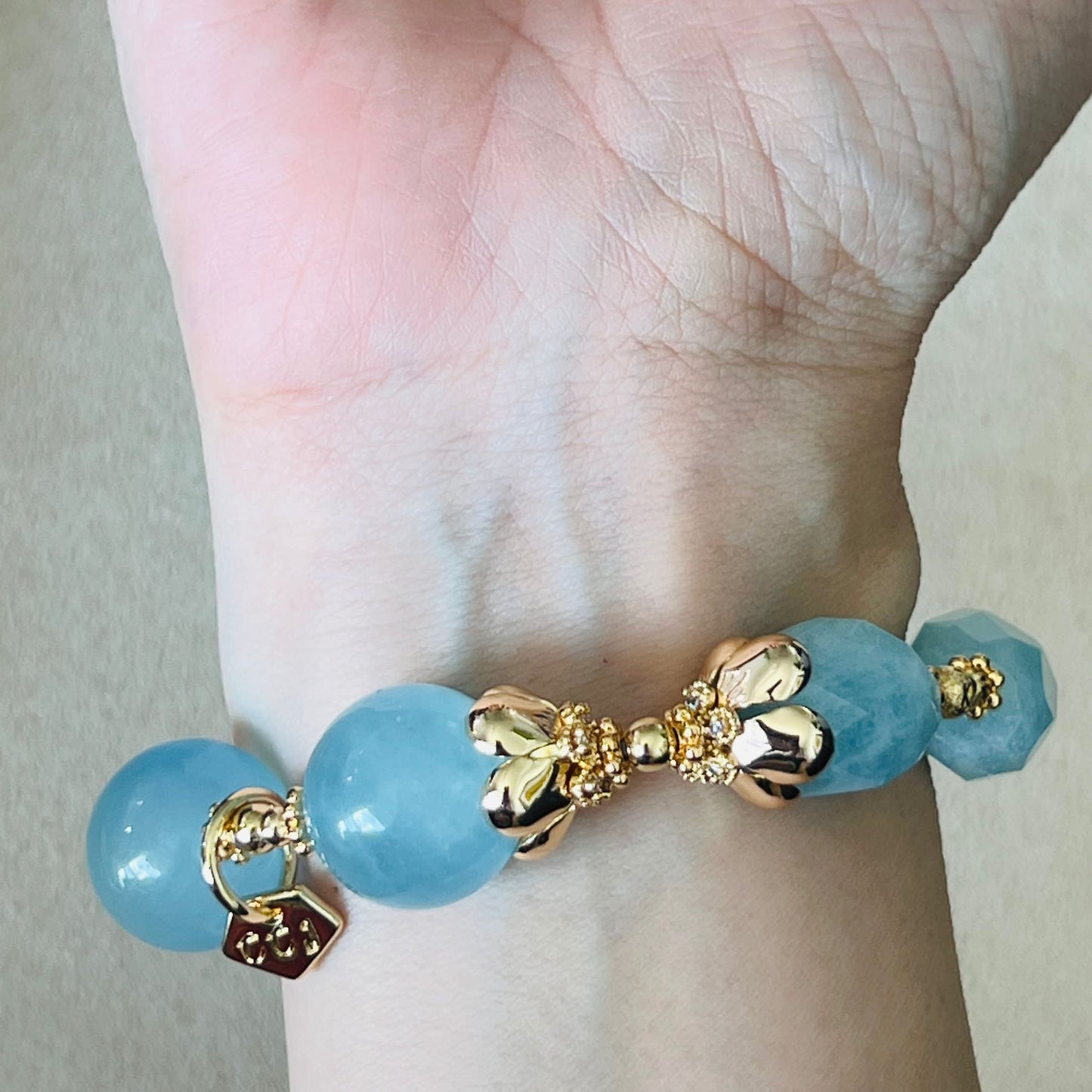 Raw Aquamarine Bracelet