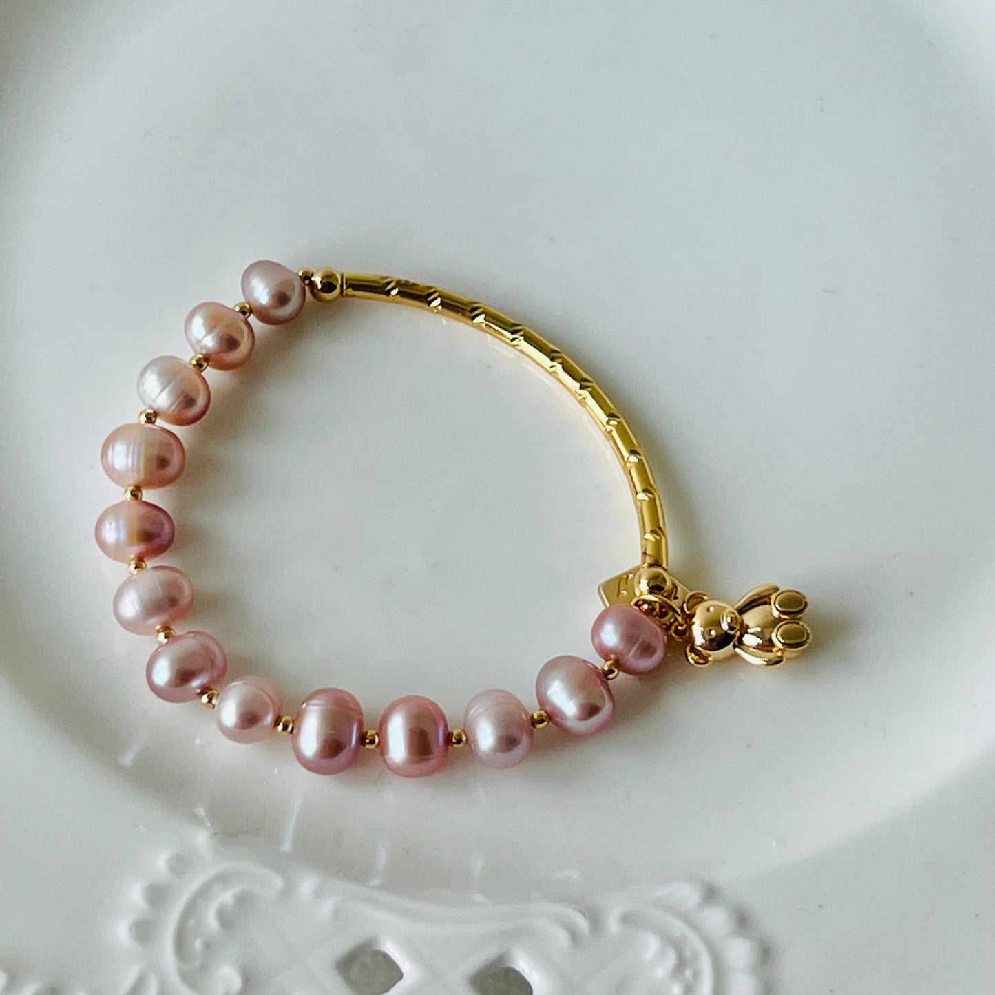 Baby Lilac Pearl Diadem Bracelet