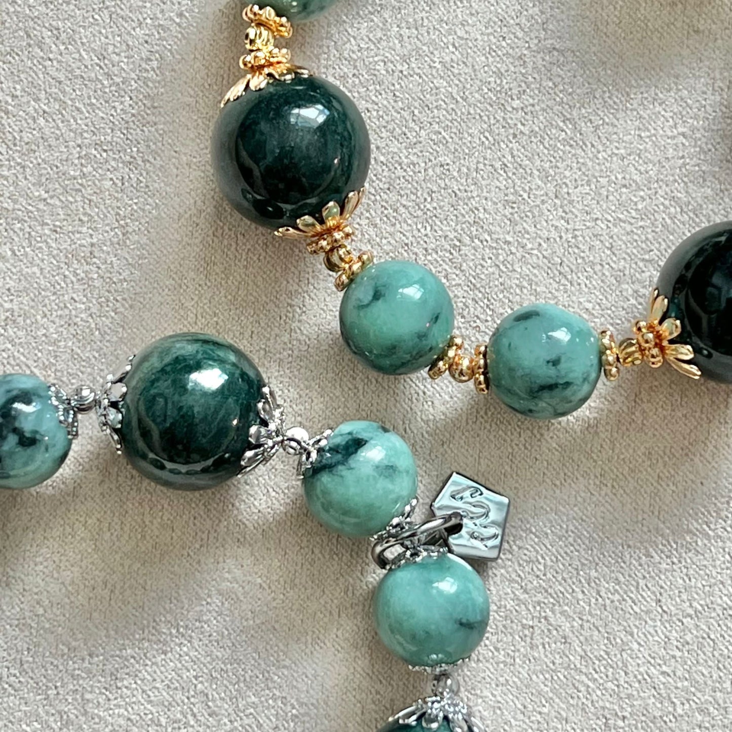 Watercolor Jade Bracelet GHW