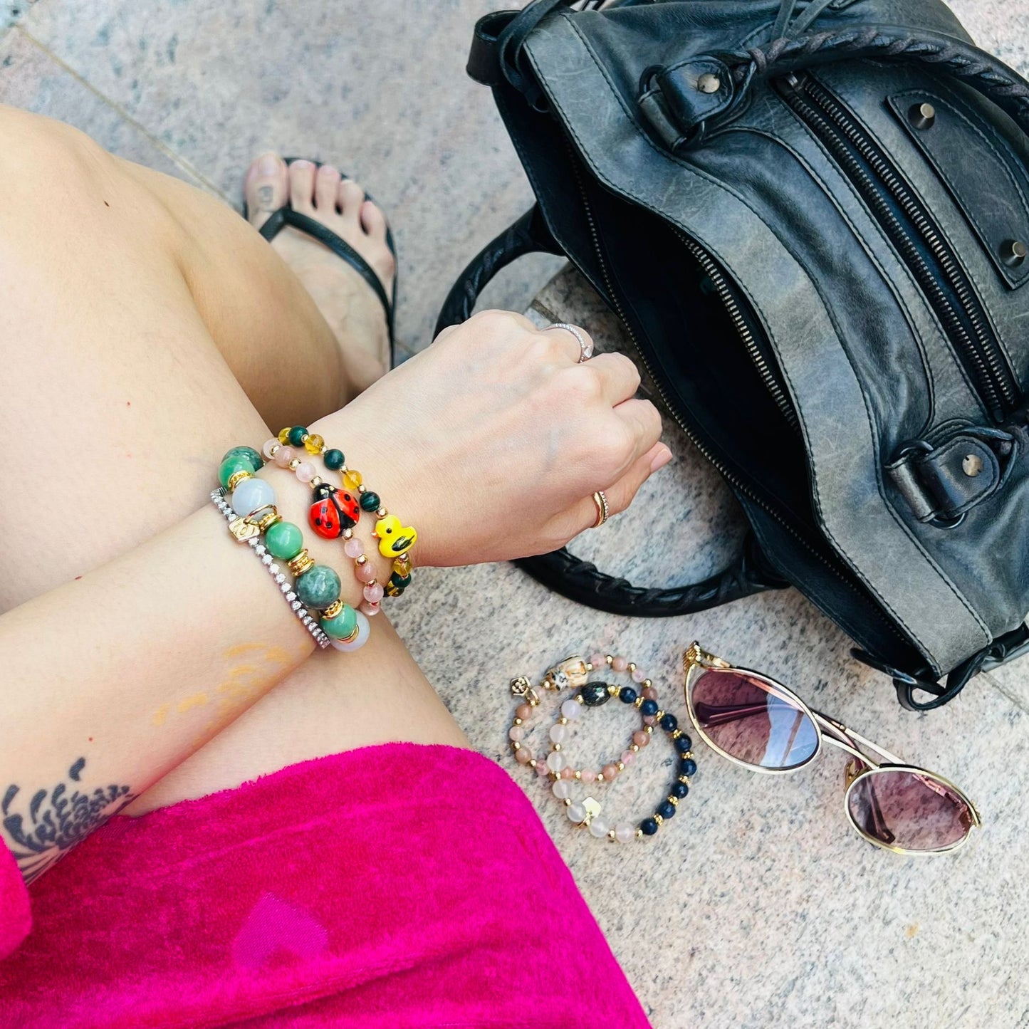 Jade & Variscite Juicy Bracelet