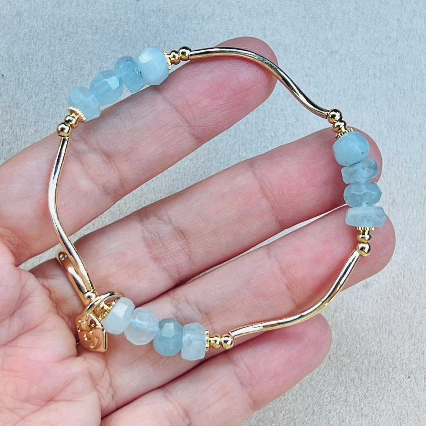 Aquamarine La Grace Bracelet