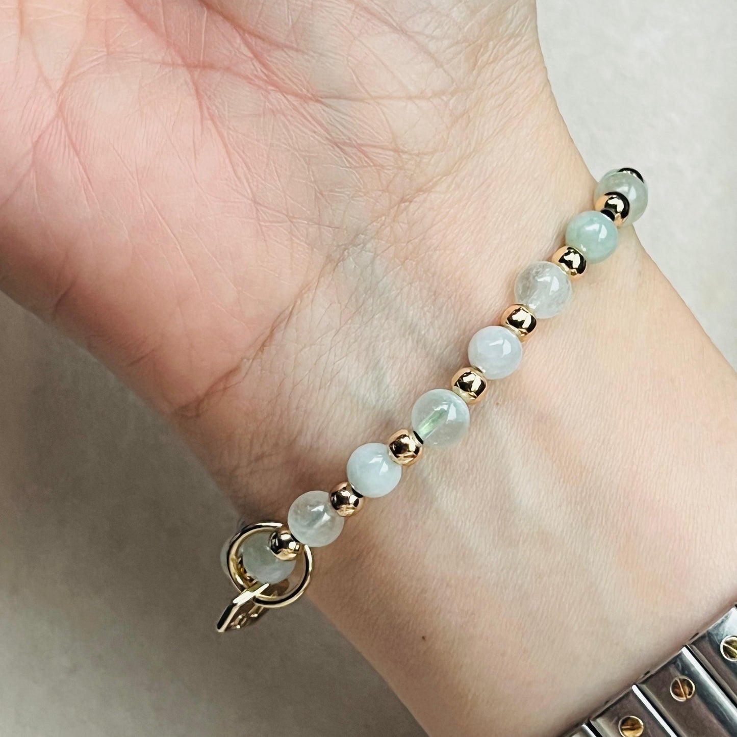 Jade & Green Beryl Cuddlies Bracelet