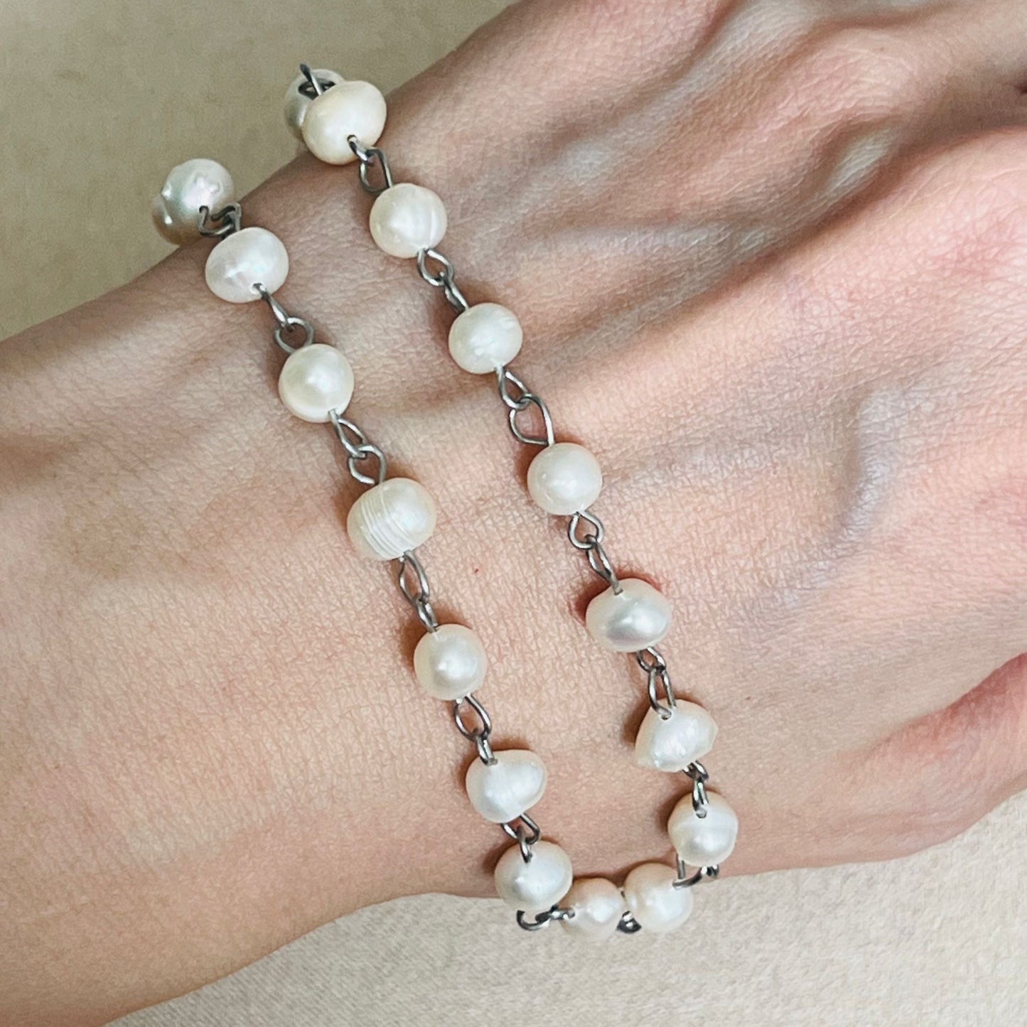Baroque Pearl Choker Necklace SHW