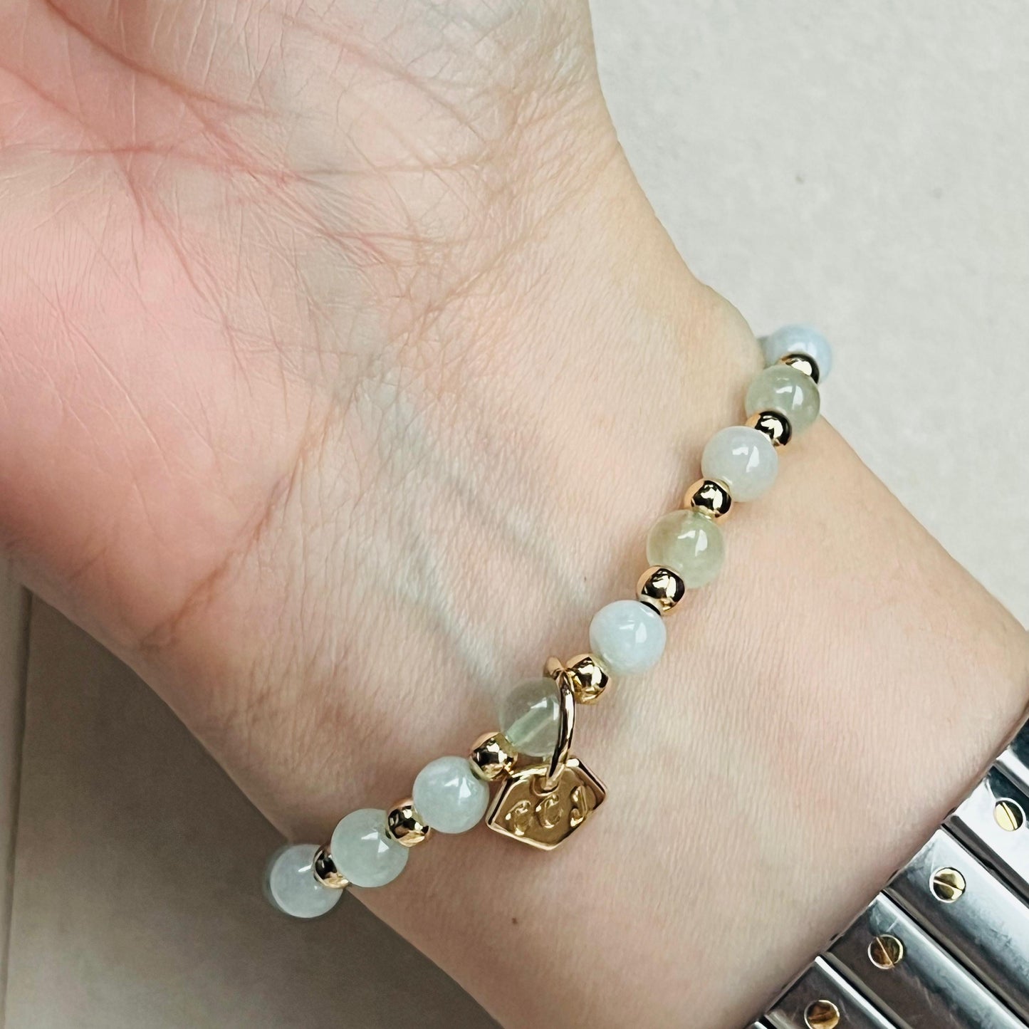 Jade & Green Beryl Cuddlies Bracelet