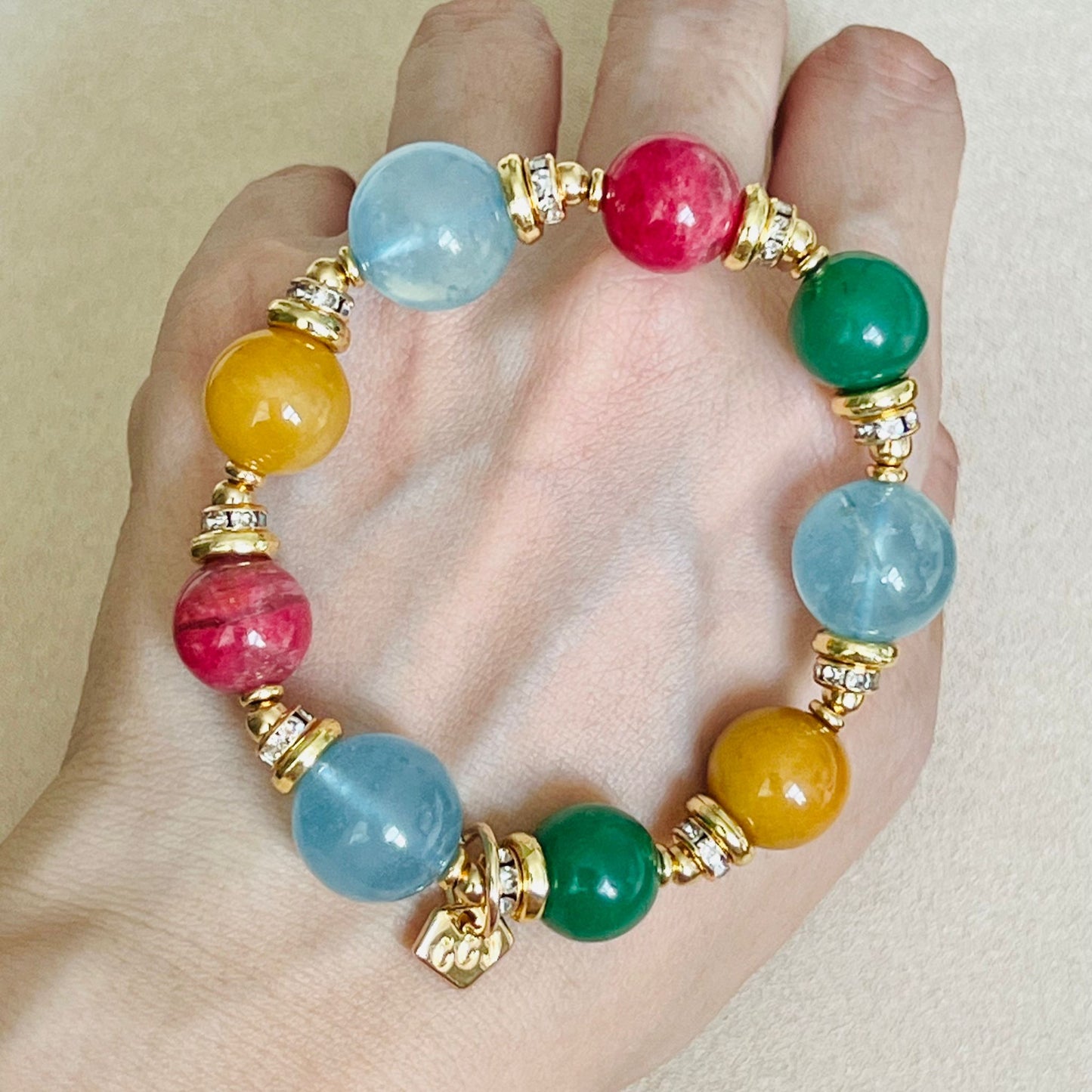 Aquamarine Abundance & Joy Bracelet