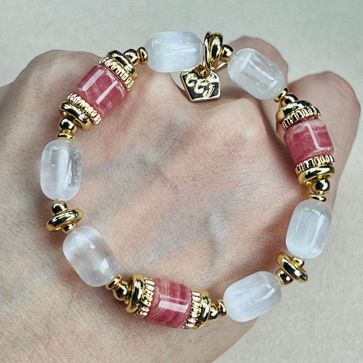 Rhodochrosite & Heaps Clarity Bracelet