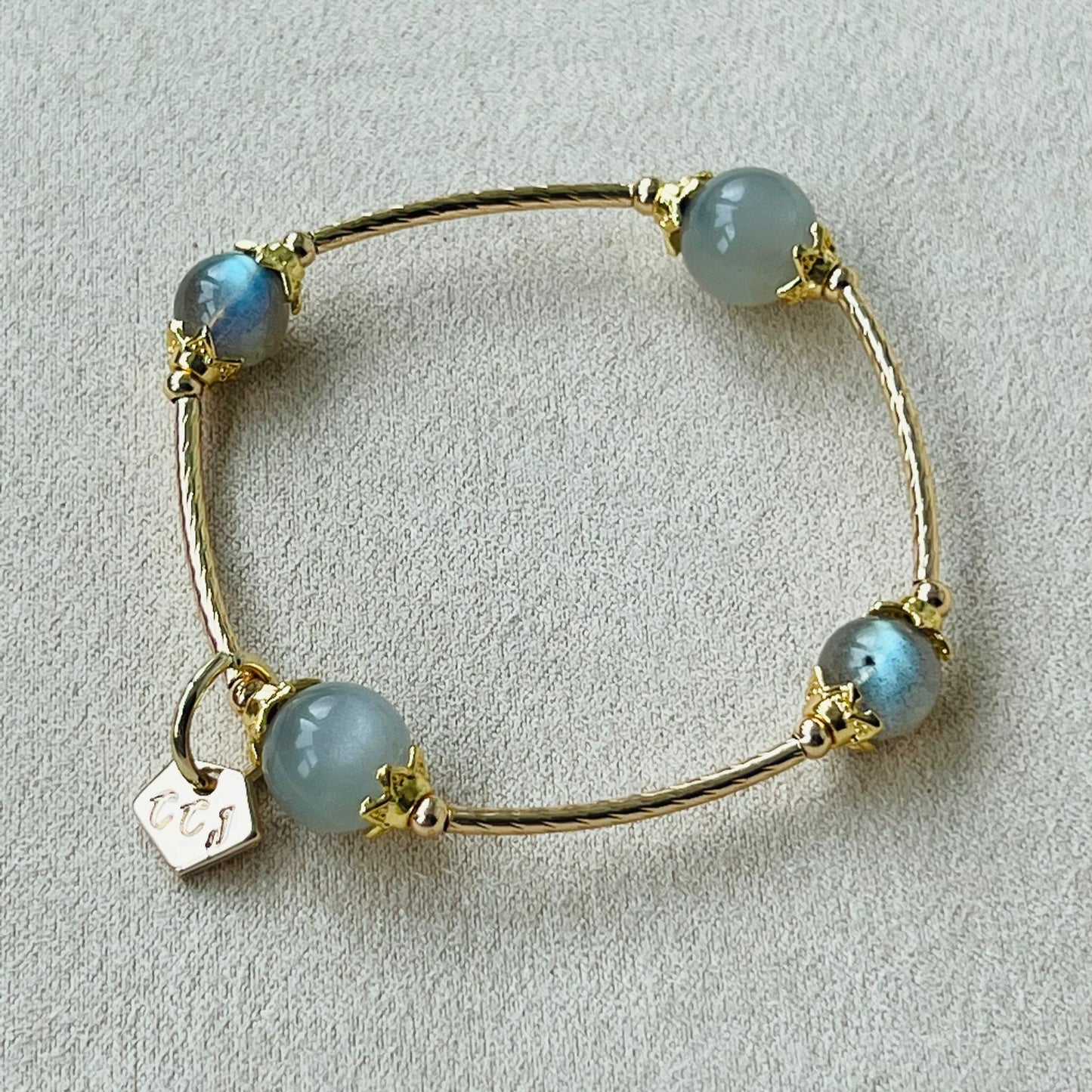 Etoupe Moonstone & Labradorite Baby La Grace Bracelet