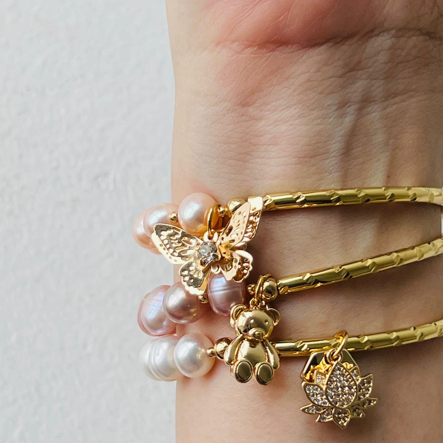 Baby Champagne Pearl Diadem Bracelet