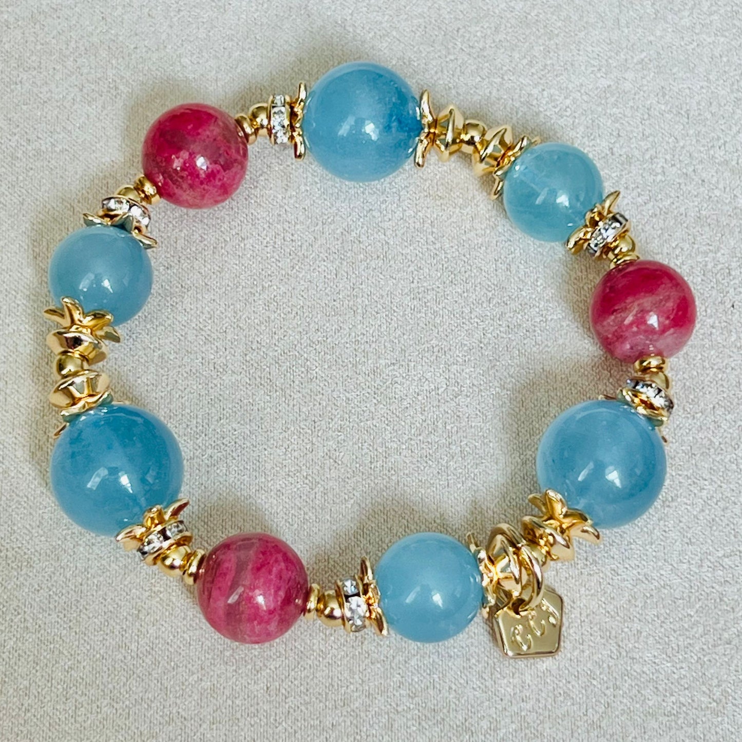 Happy-Go-Lucky Aquamarine Bracelet