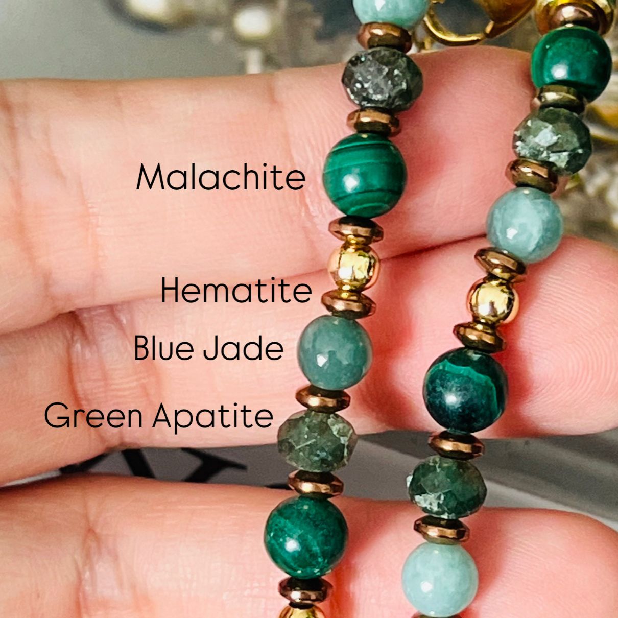Goodness Green Flower Necklace