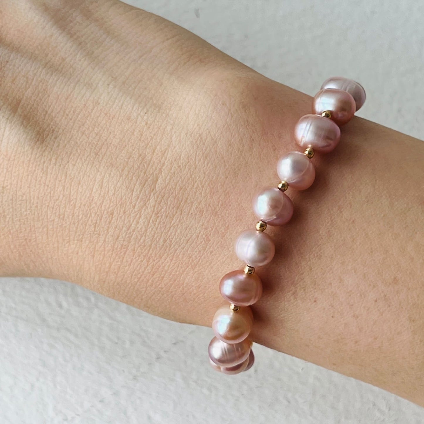 Baby Champagne Pearl Diadem Bracelet