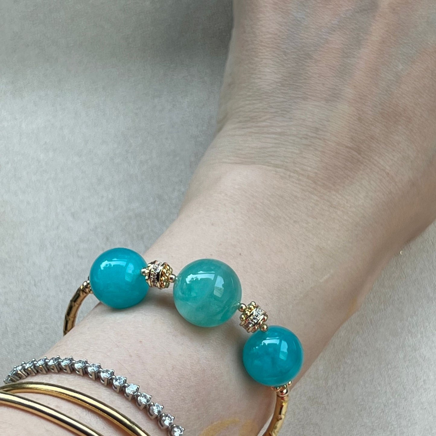 Amazing Amazonite Diadem Bracelet