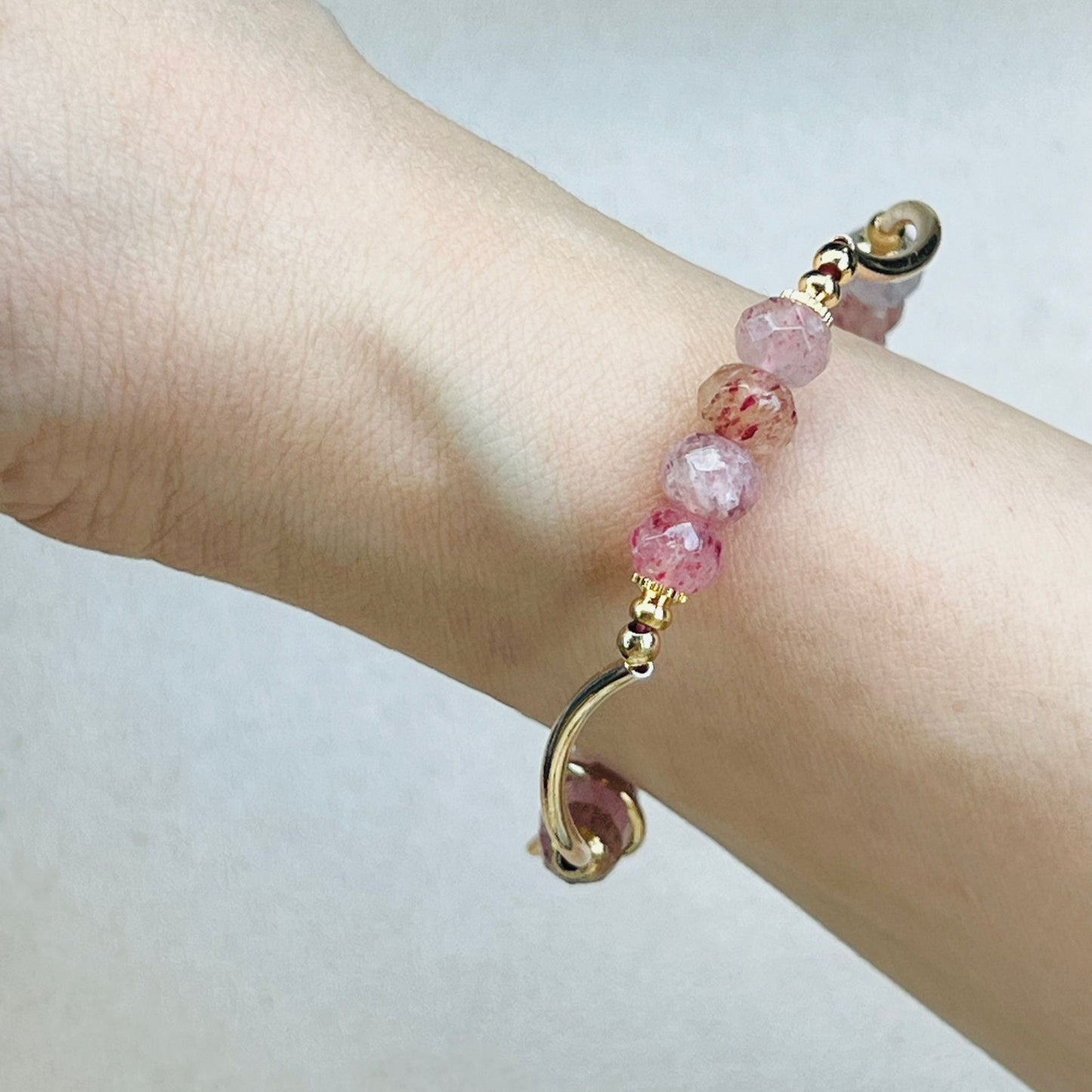 Strawberry Quartz La Grace Bracelet