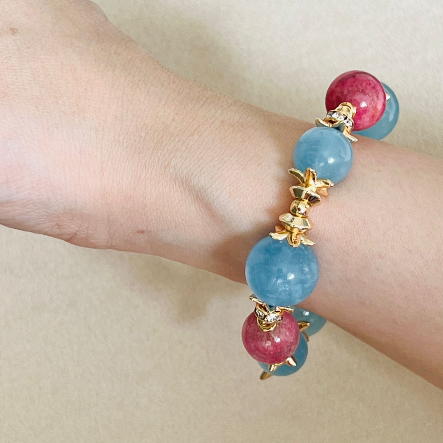 Happy-Go-Lucky Aquamarine Bracelet