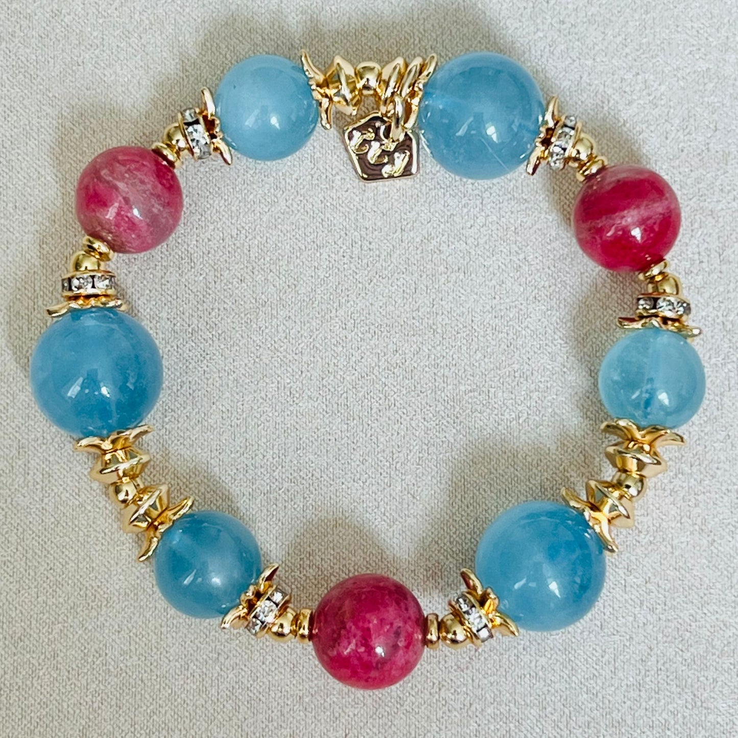 Happy-Go-Lucky Aquamarine Bracelet