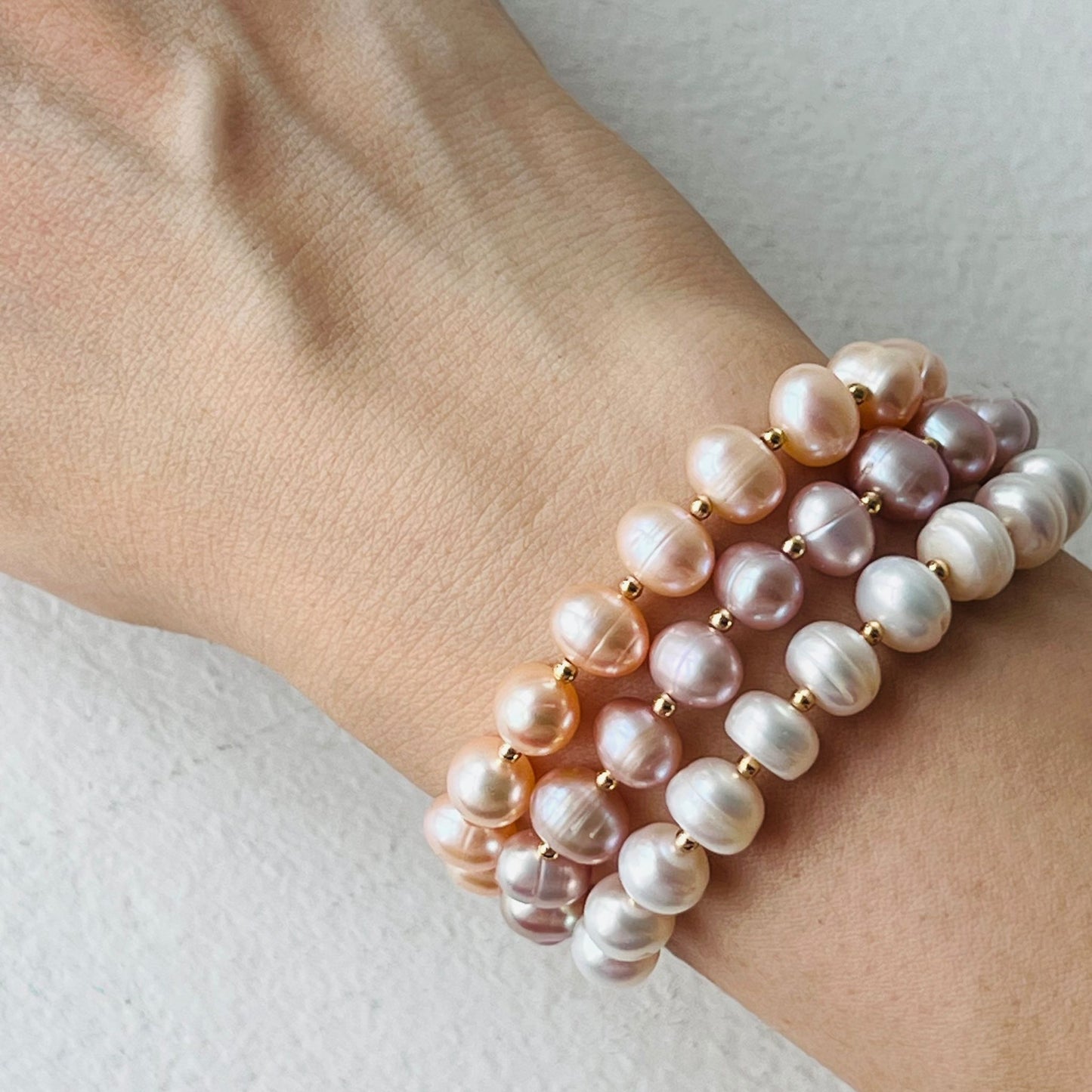 Baby Champagne Pearl Diadem Bracelet