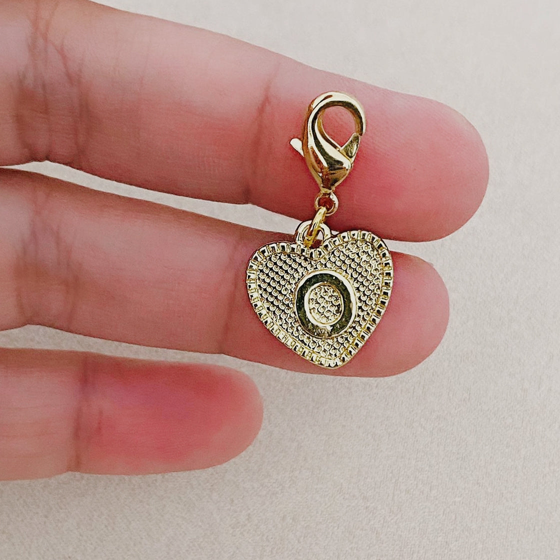 Heart Letter Charm