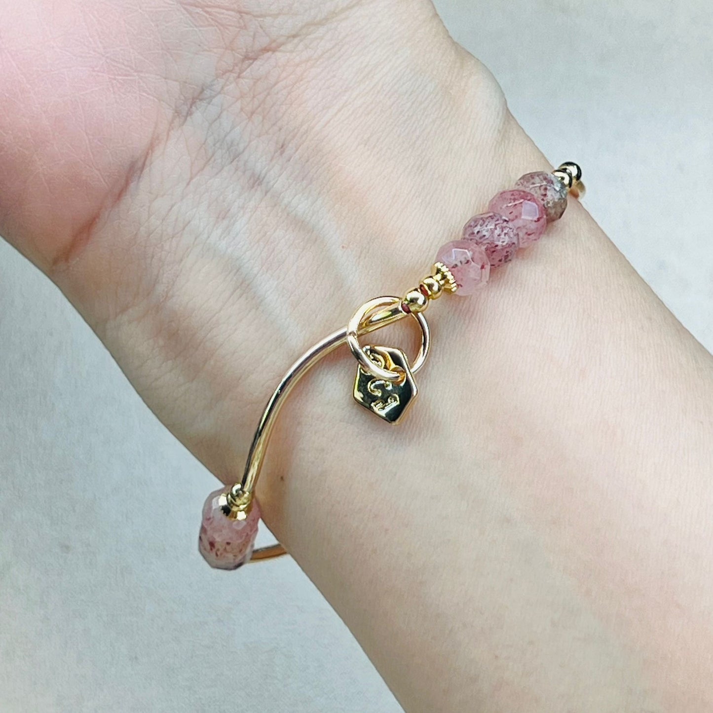 Strawberry Quartz La Grace Bracelet