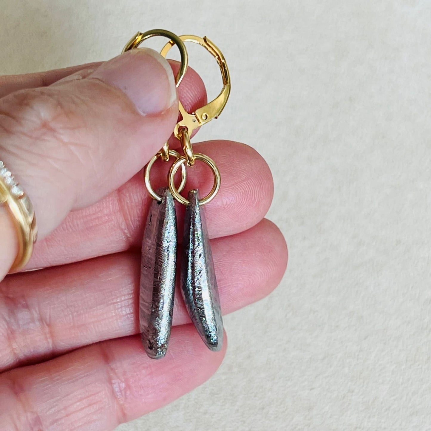 Meteorite Earrings - Long