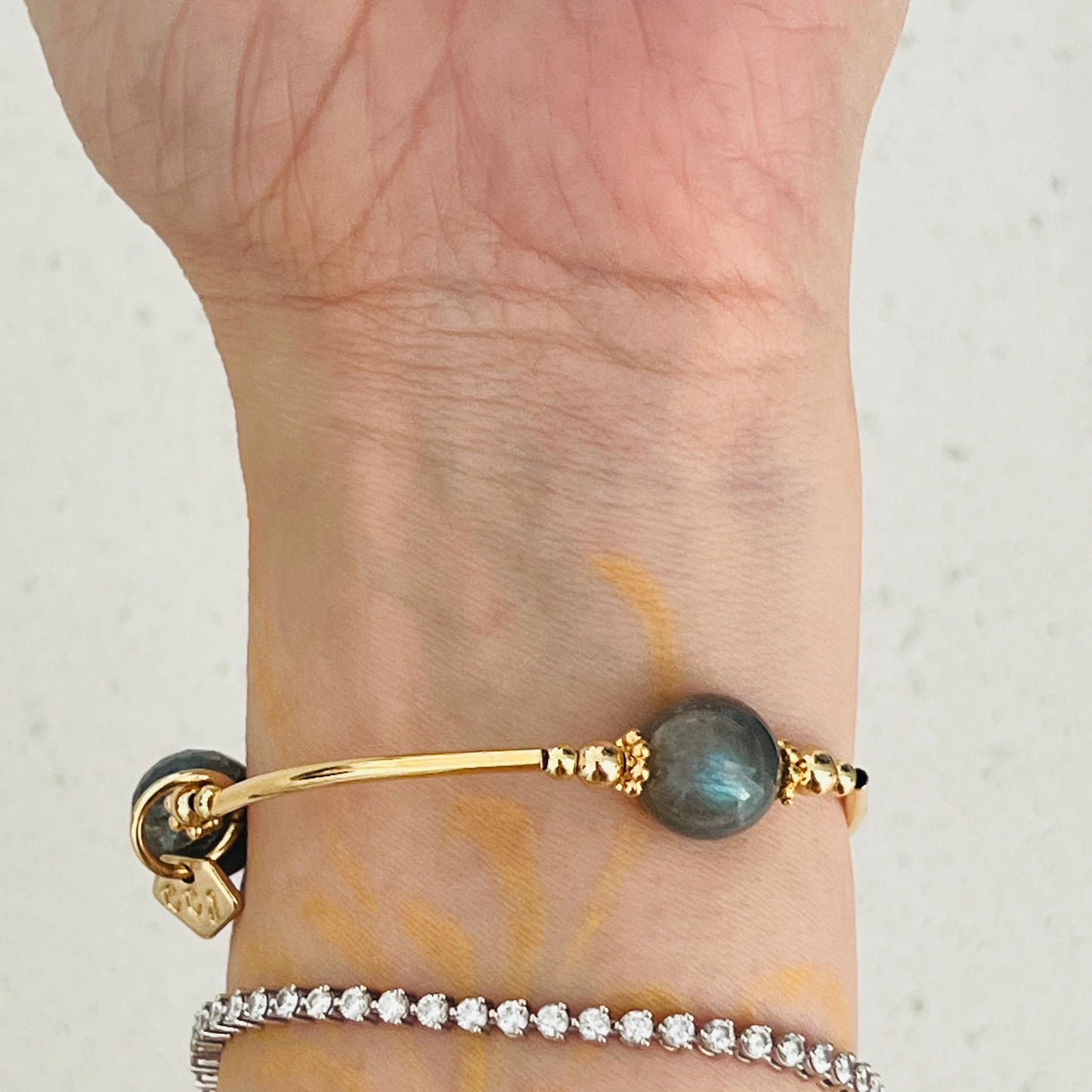 Hematite, Labradorite & Yellow Grey Sapphire Juicy La Grace Bracelet