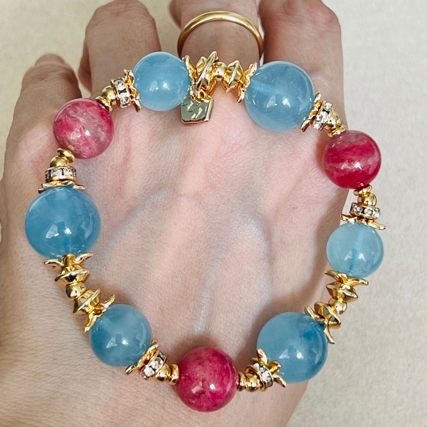 Happy-Go-Lucky Aquamarine Bracelet