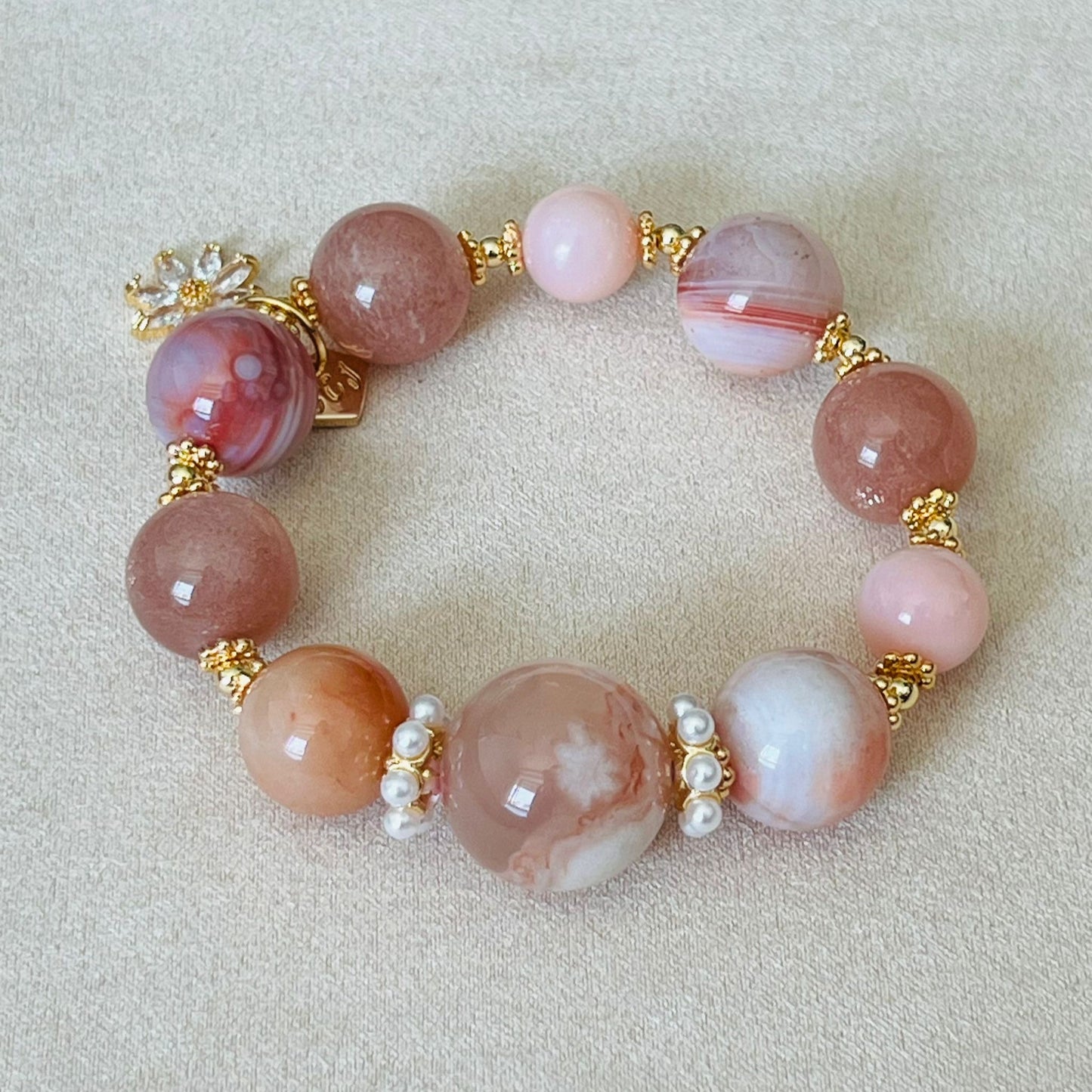 Peach Garden Crown Bracelet