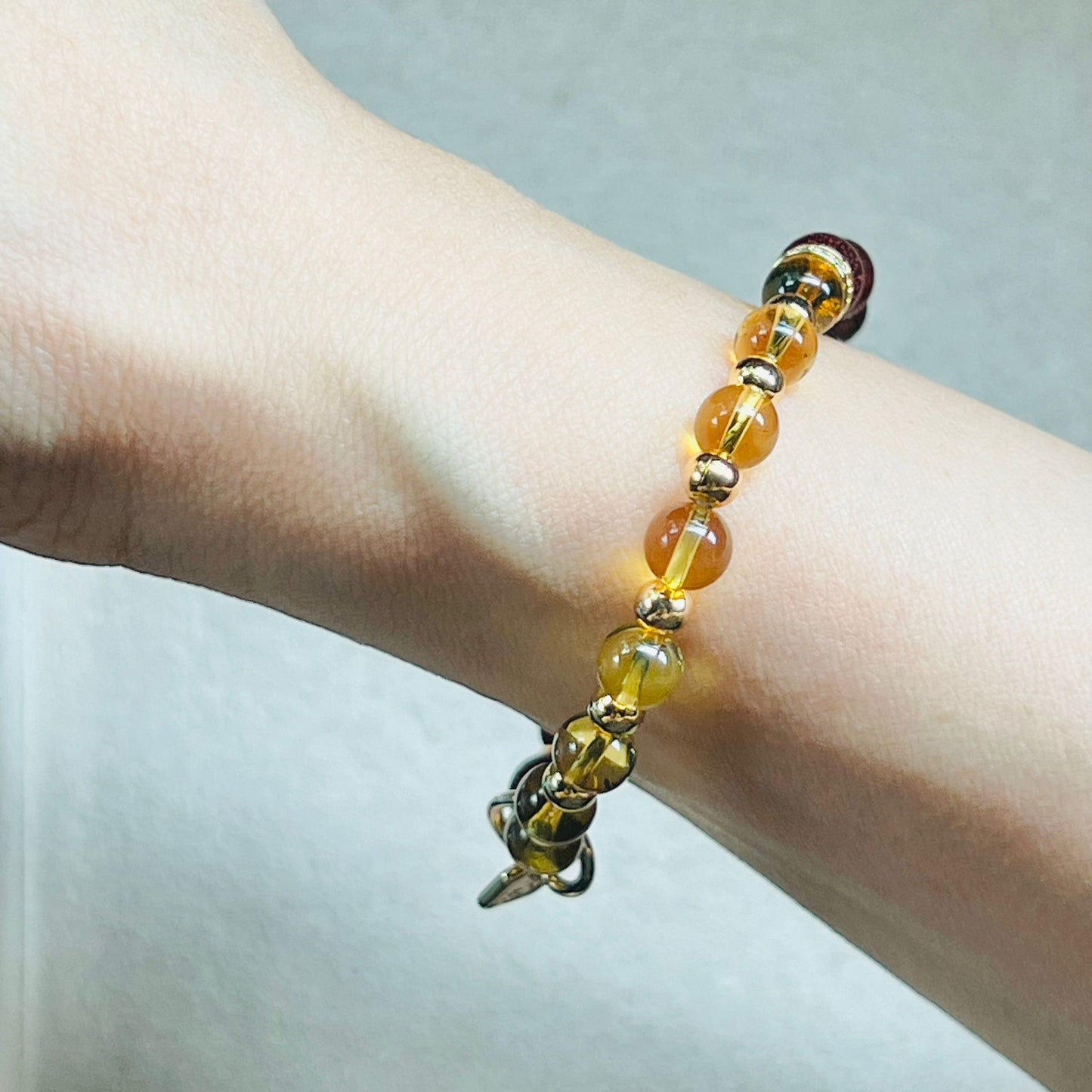 Blue Amber & Sandalwood Baby Bracelet