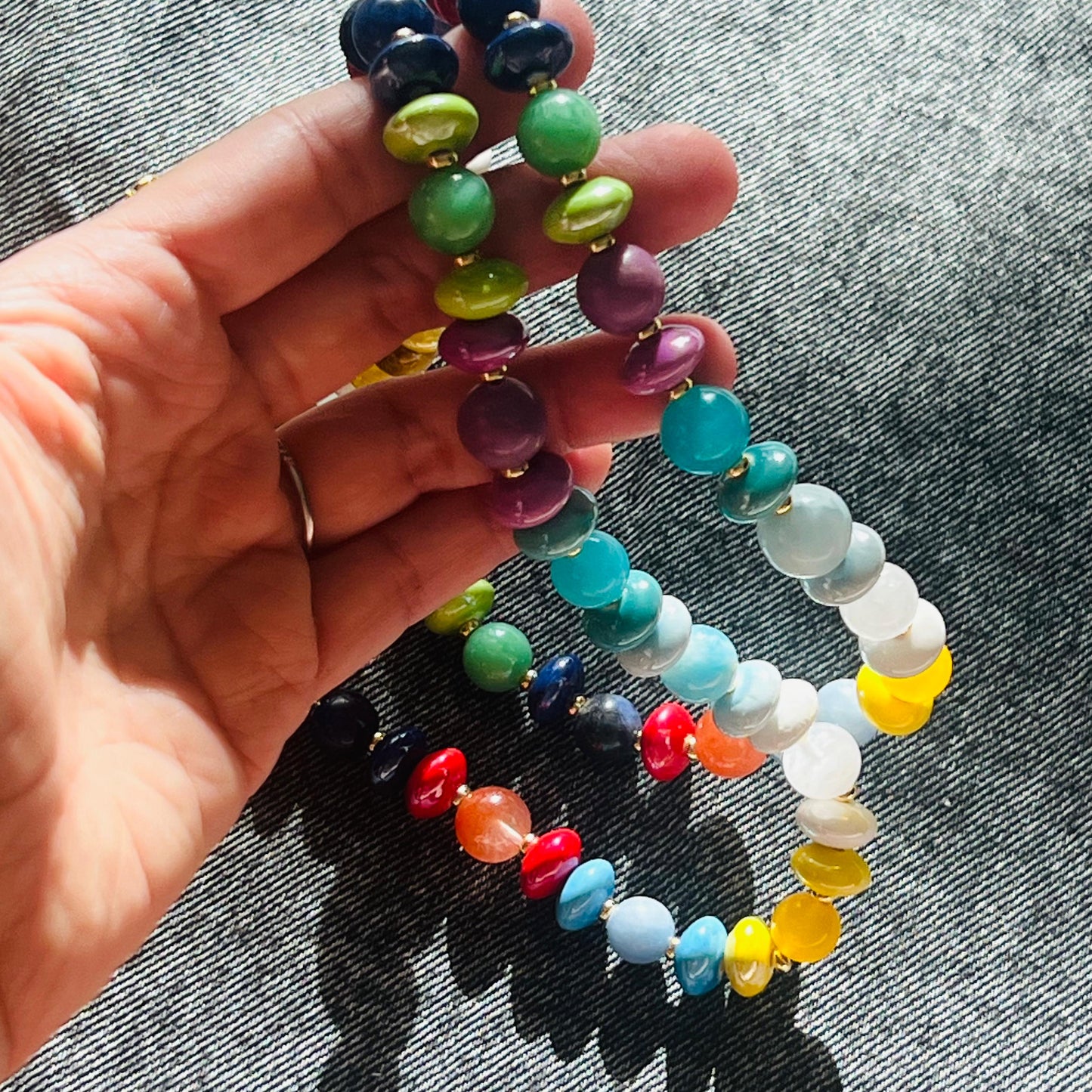 7chakra Crystal Porcelain Necklace