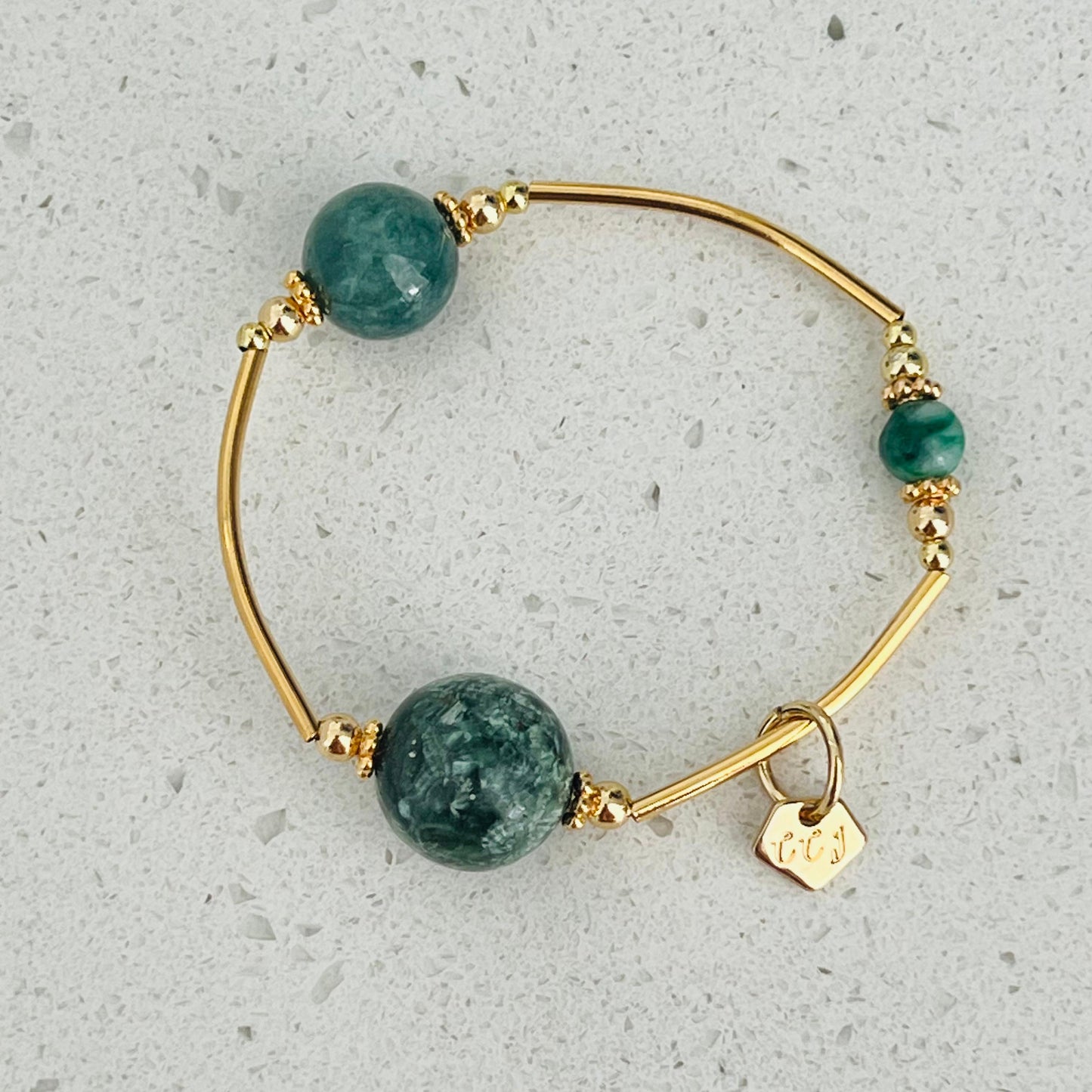 Jade & Seraphinite Juicy La Grace Bracelet