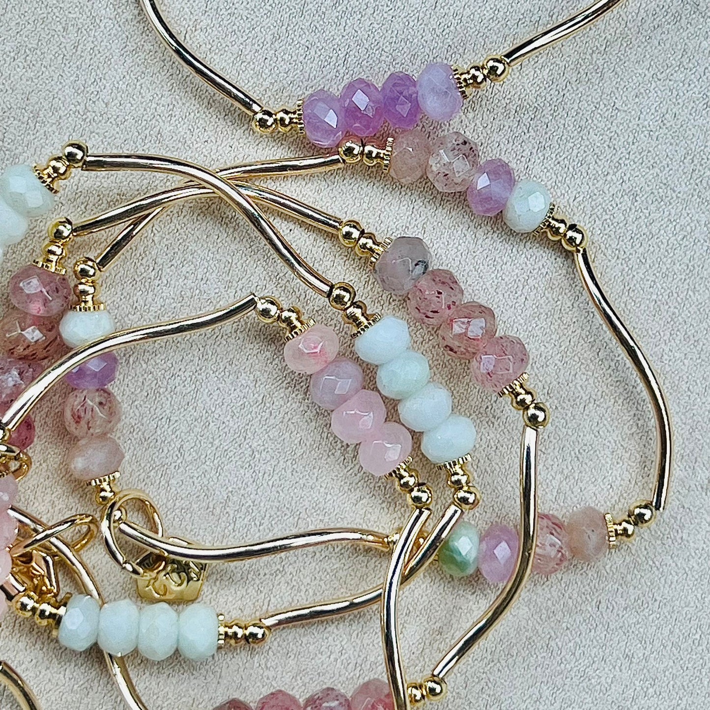 Strawberry Quartz La Grace Bracelet