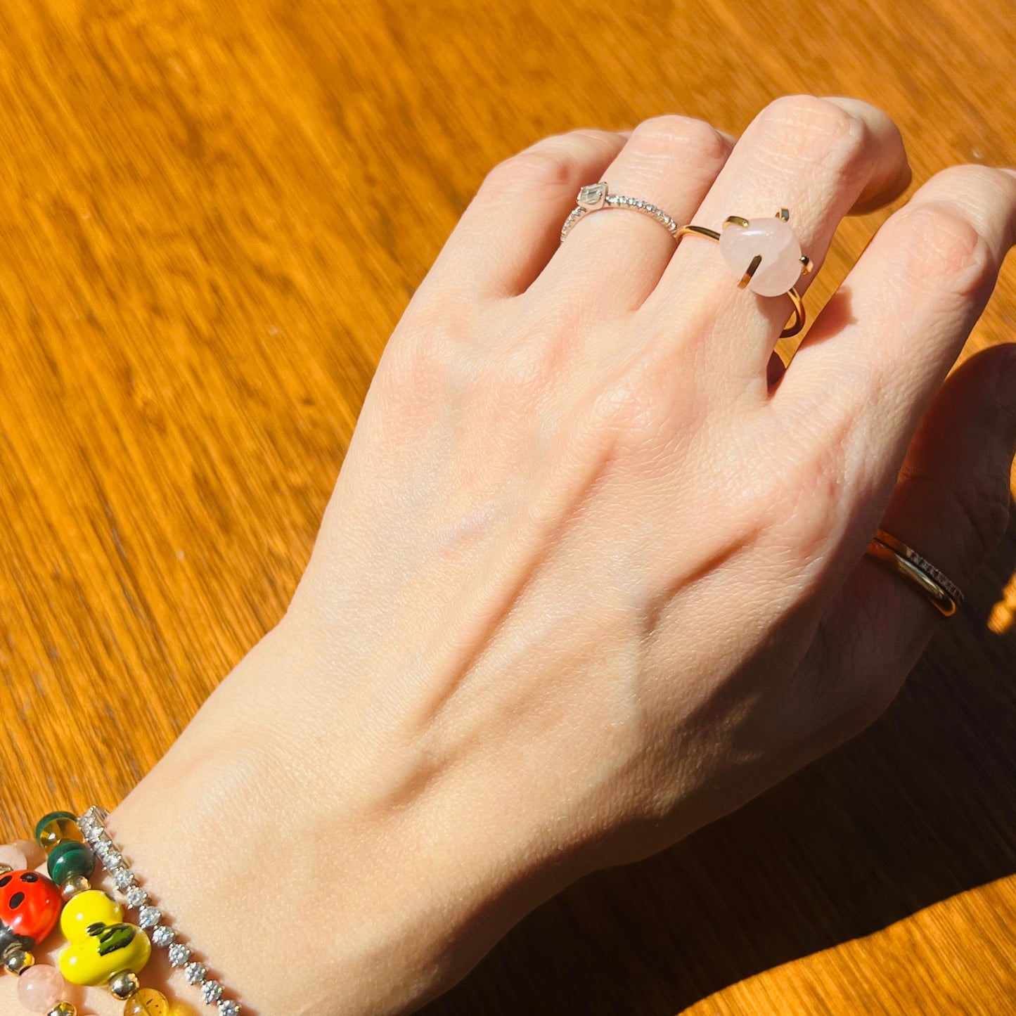 Rose Quartz Ring