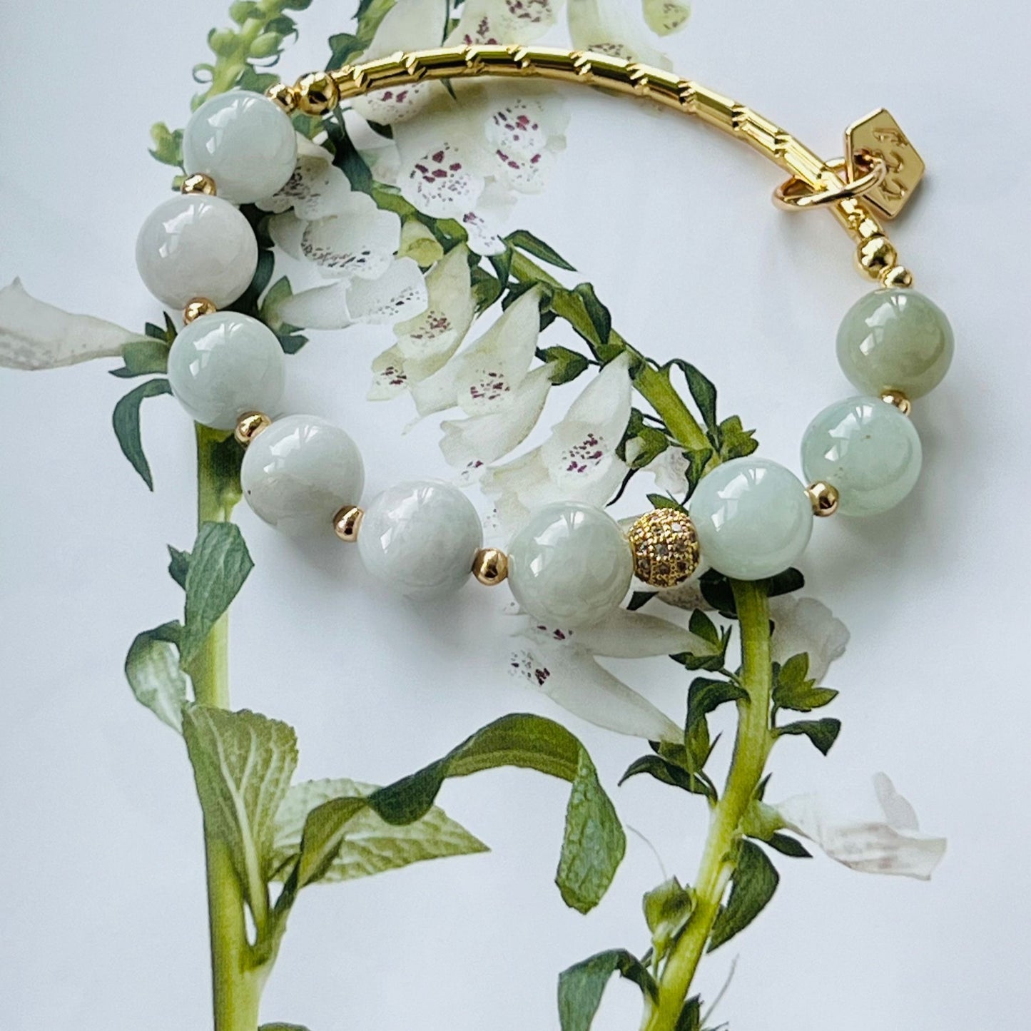 Jubilant Jade Delicate Diadem Bracelet