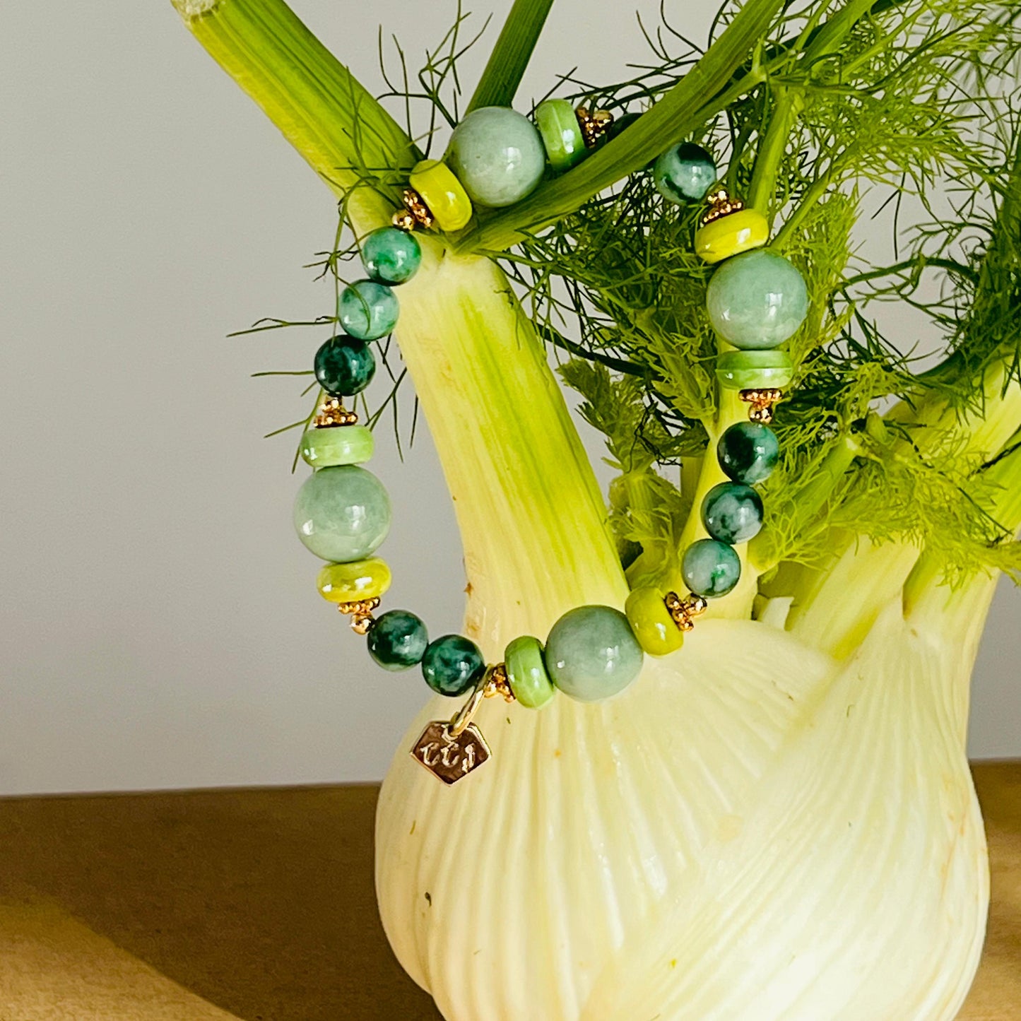 Watercolor Jade Candy Bracelet