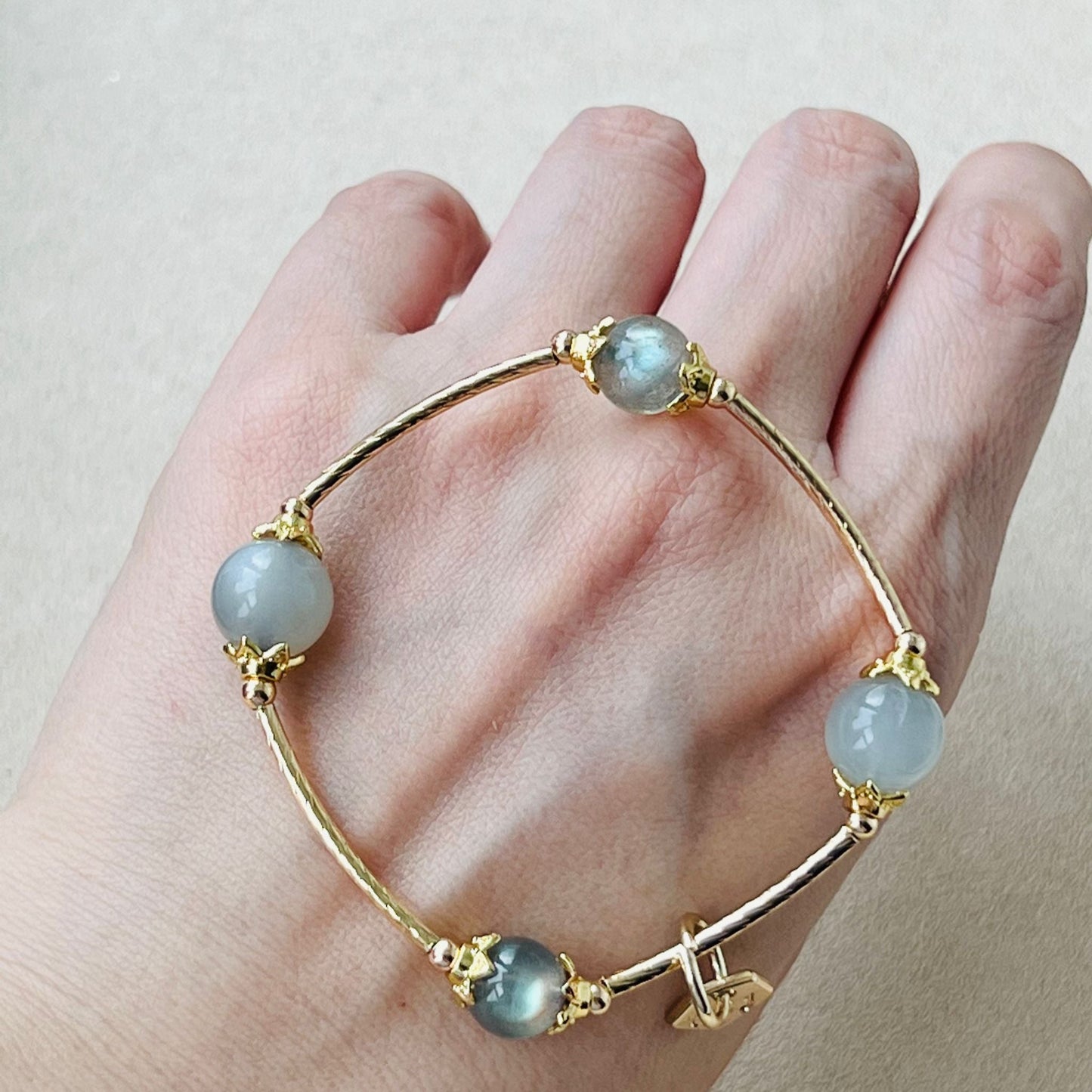 Etoupe Moonstone & Labradorite Baby La Grace Bracelet