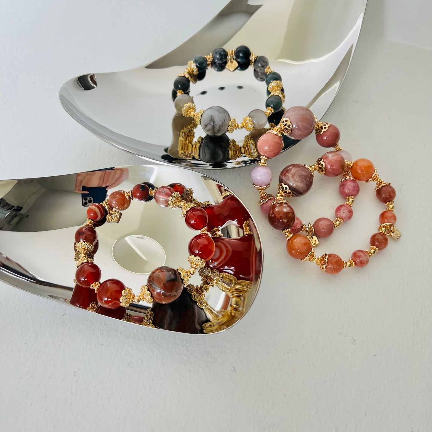 Petrified Wood Red Supreme Bracelet