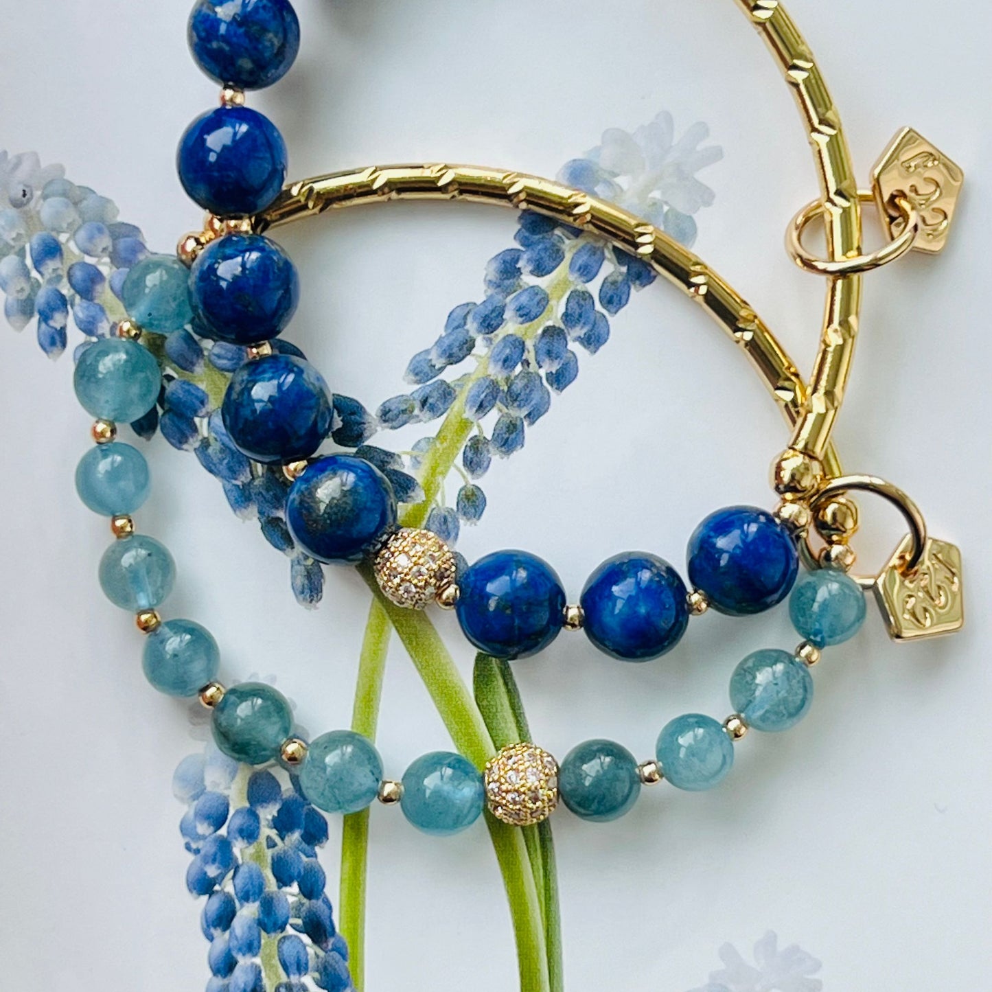 Lucky Lapis Lazuli Delicate Diadem Bracelet