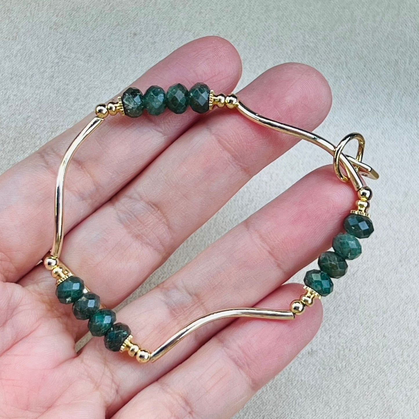 Green Apatite La Grace Bracelet