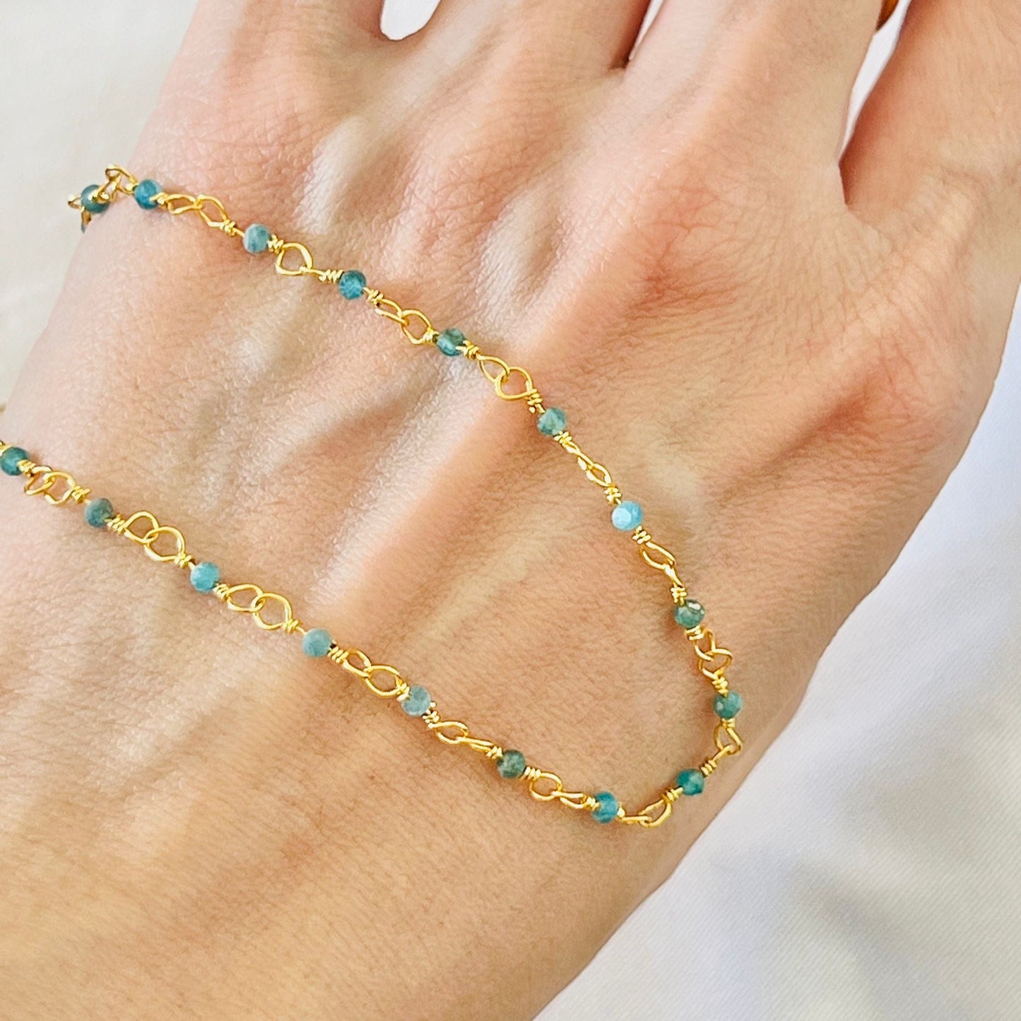 Blue Apatite Choker Necklace