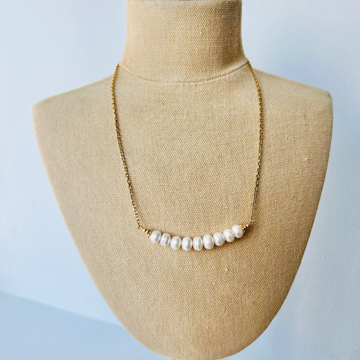 Baroque Pearl Moon Necklace