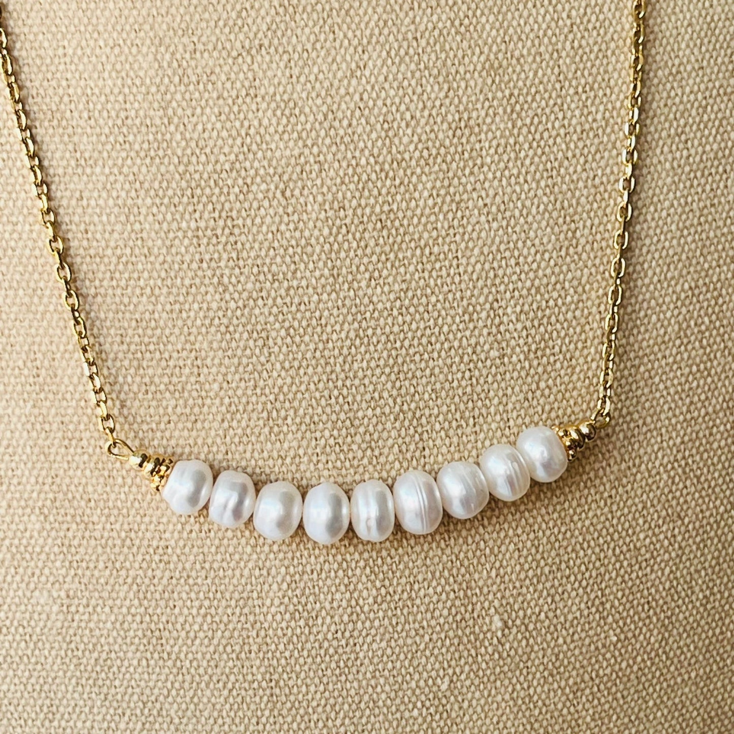 Baroque Pearl Moon Necklace