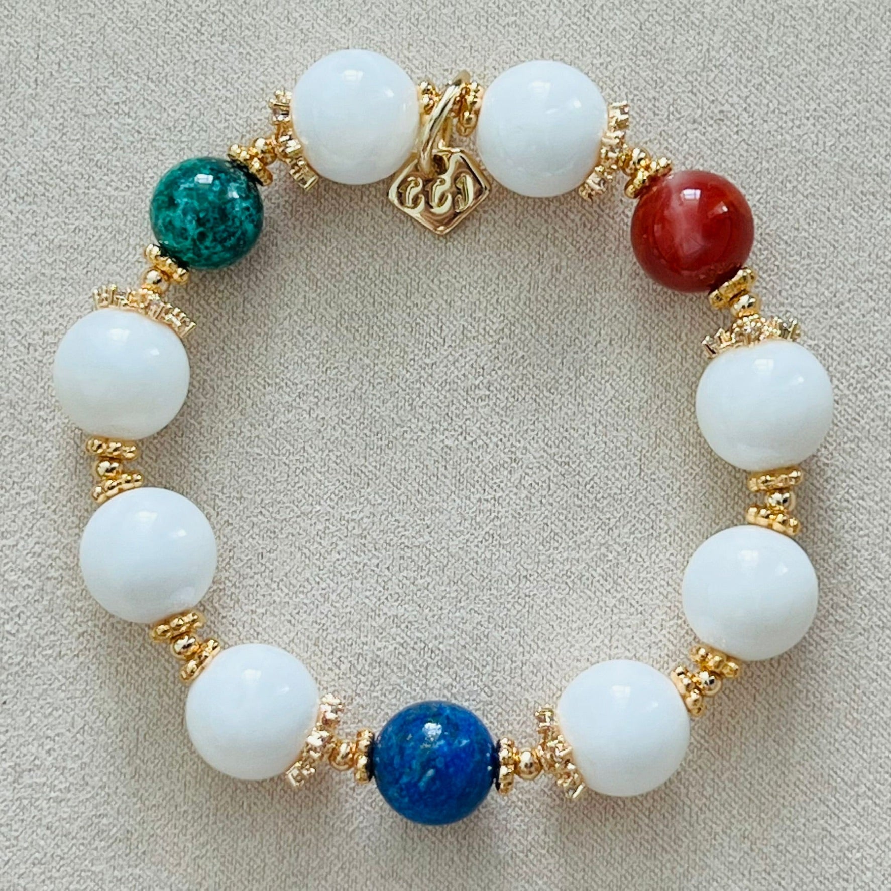 Red agate store bracelet