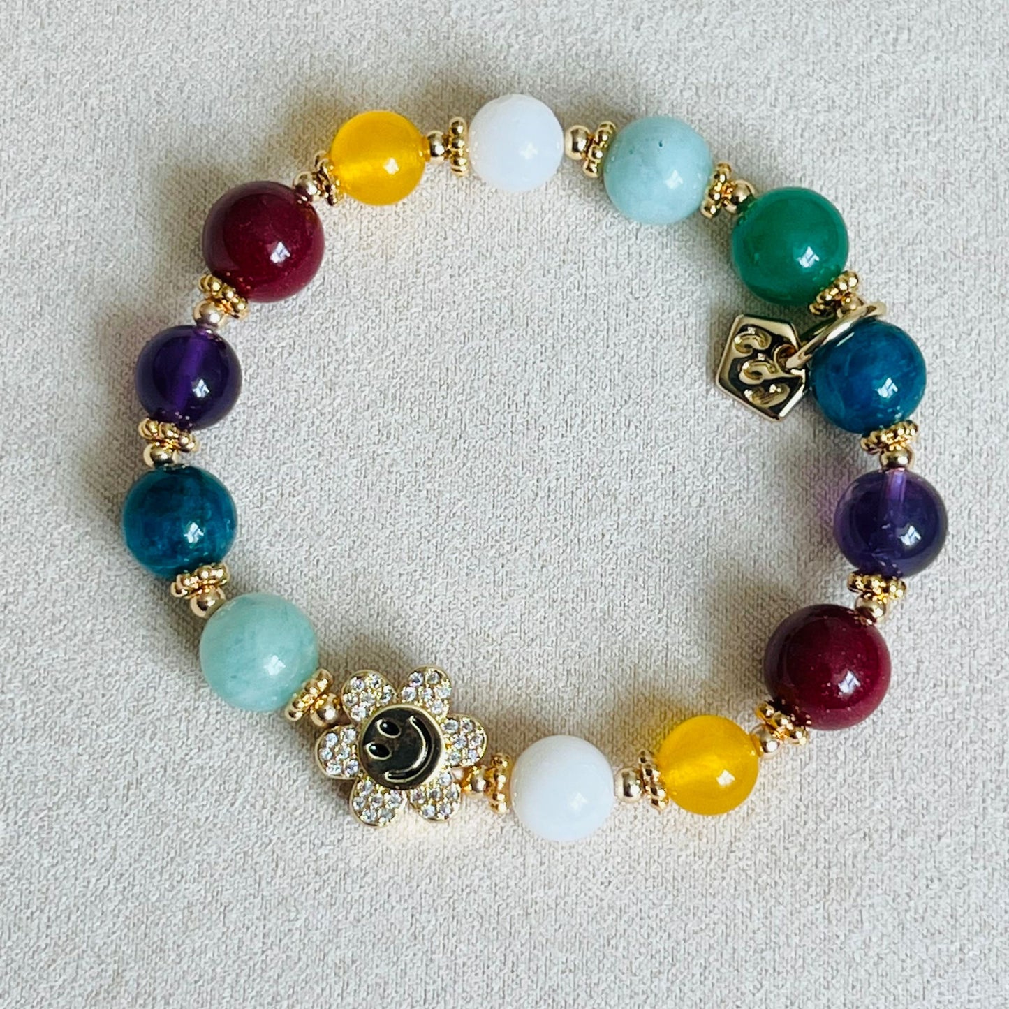 Smile! Rainbow Flower Bracelet