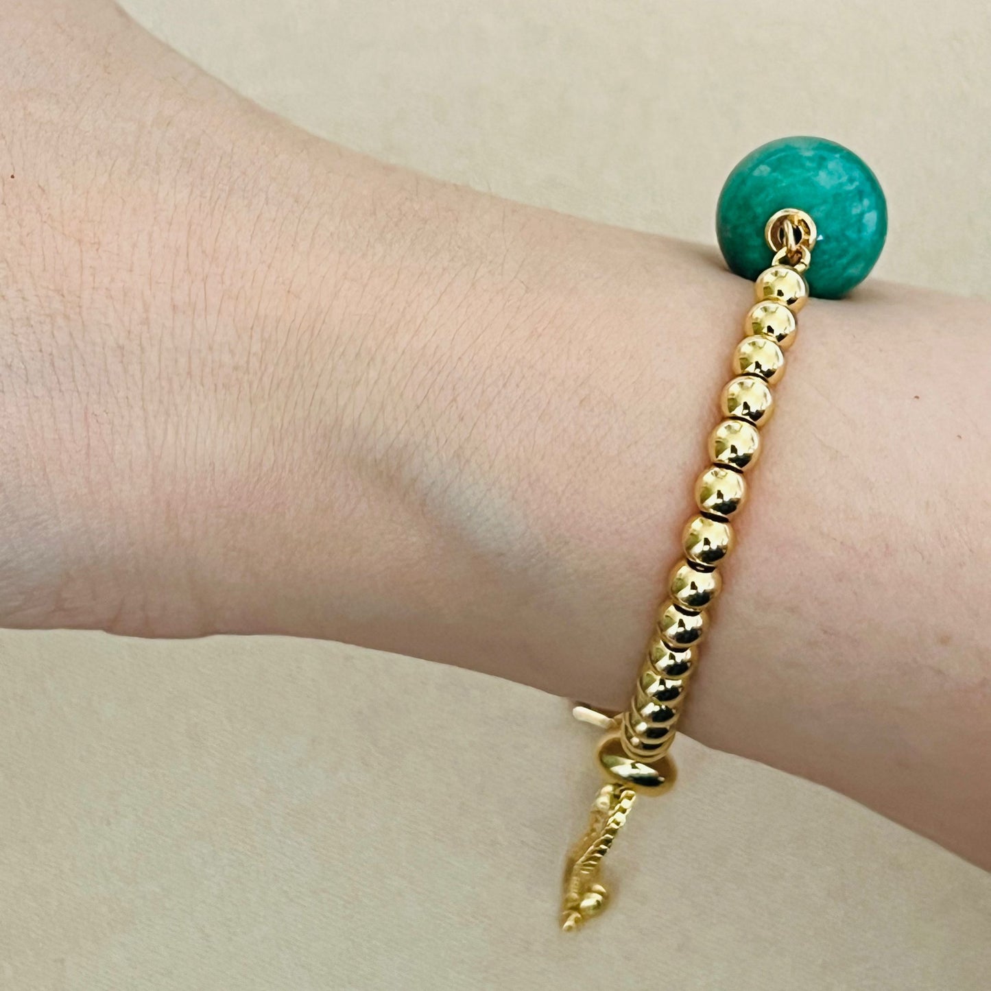 Vintage Amazonite La Forma Bracelet