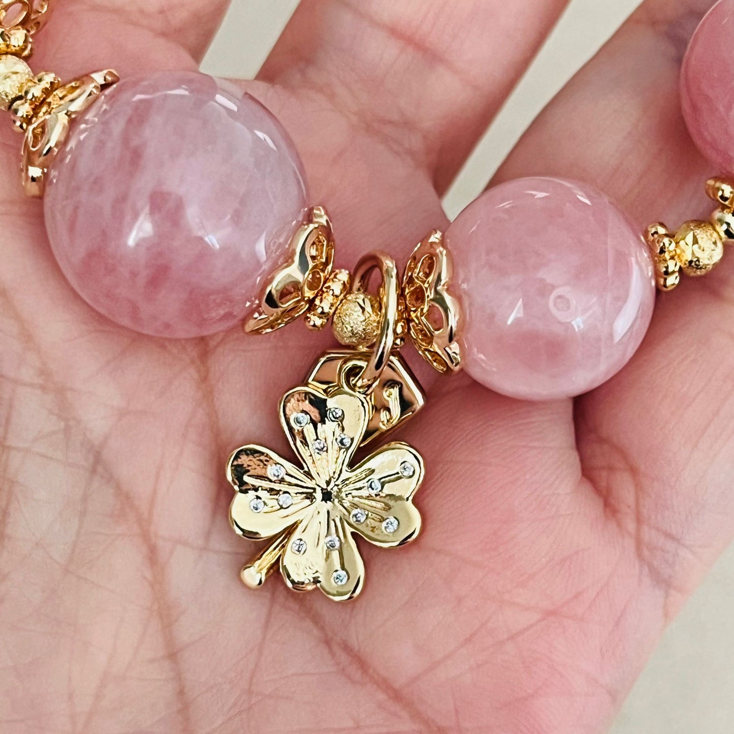 Bling Lucky Clover Charm