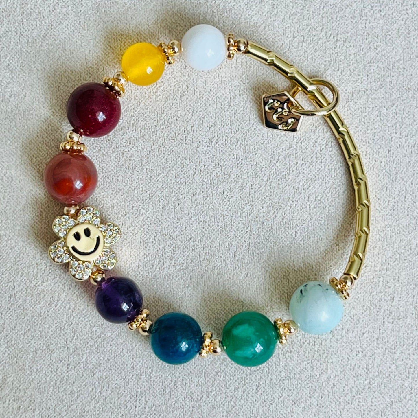 Smile! Rainbow Flower Diadem Bracelet